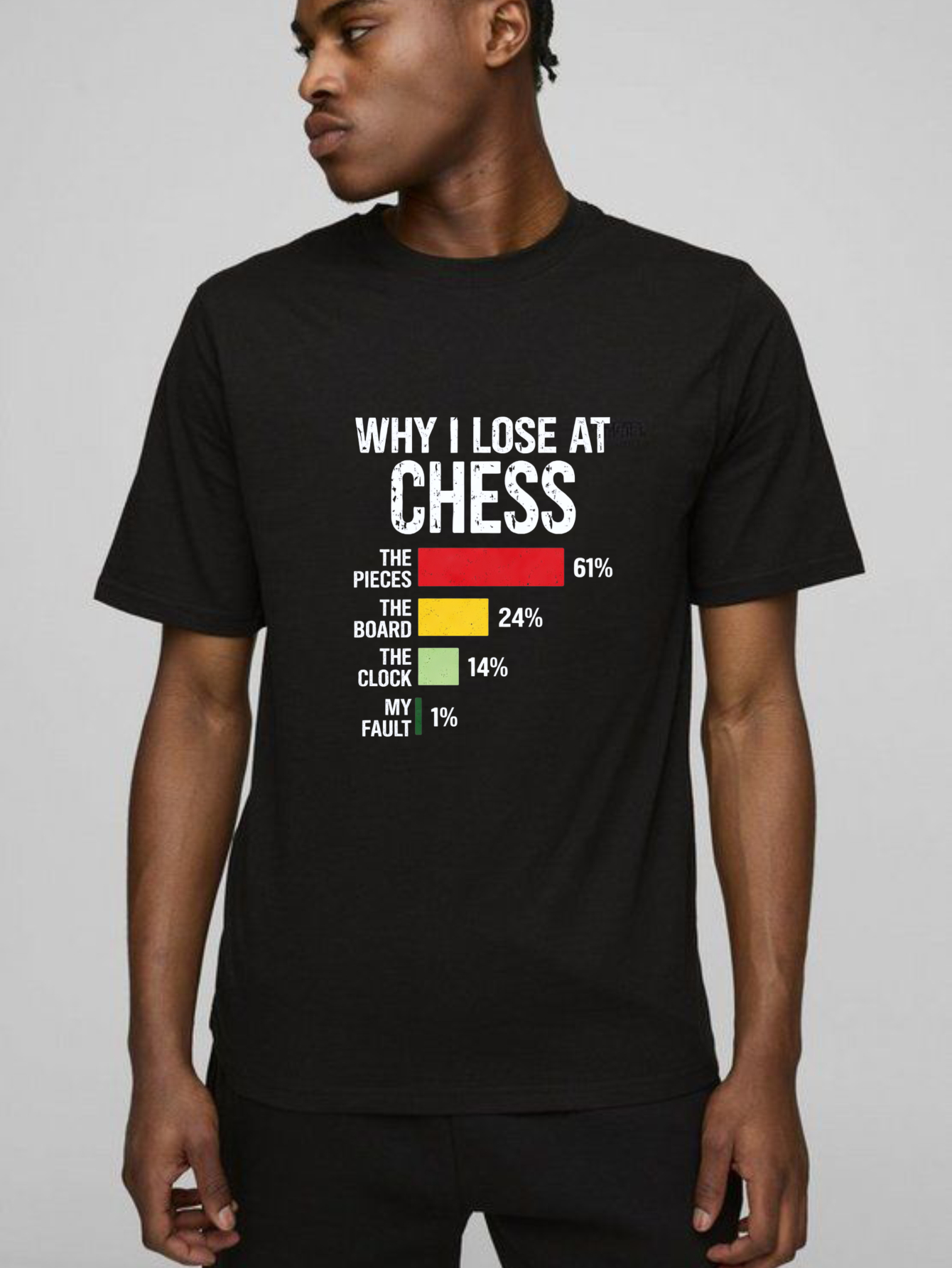 Dorawear Why I Lose At Chess Pure Cotton Short Sleeve T Shirt