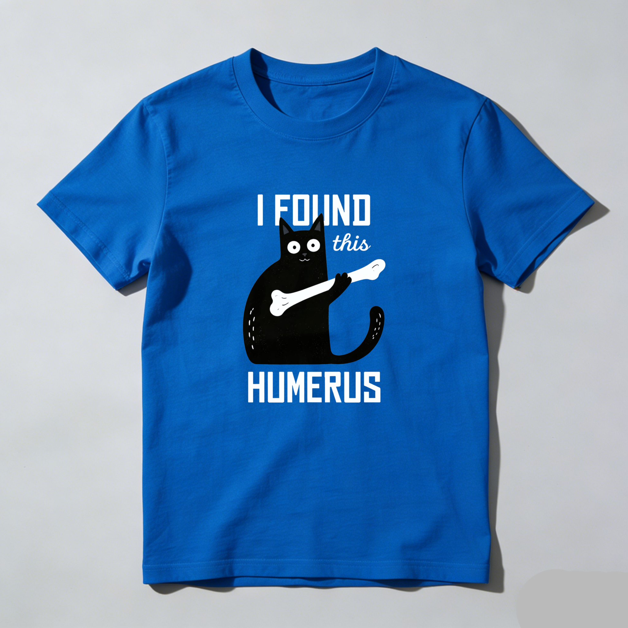 Dorawear™ I Found This Humerus Cat Bone Pure Cotton Short Sleeve T Shirt-Dorawear