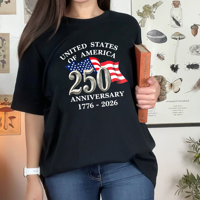 United States Of America 250 Anniversary 1776 2026 Flag Design Unisex Classic T-shirt