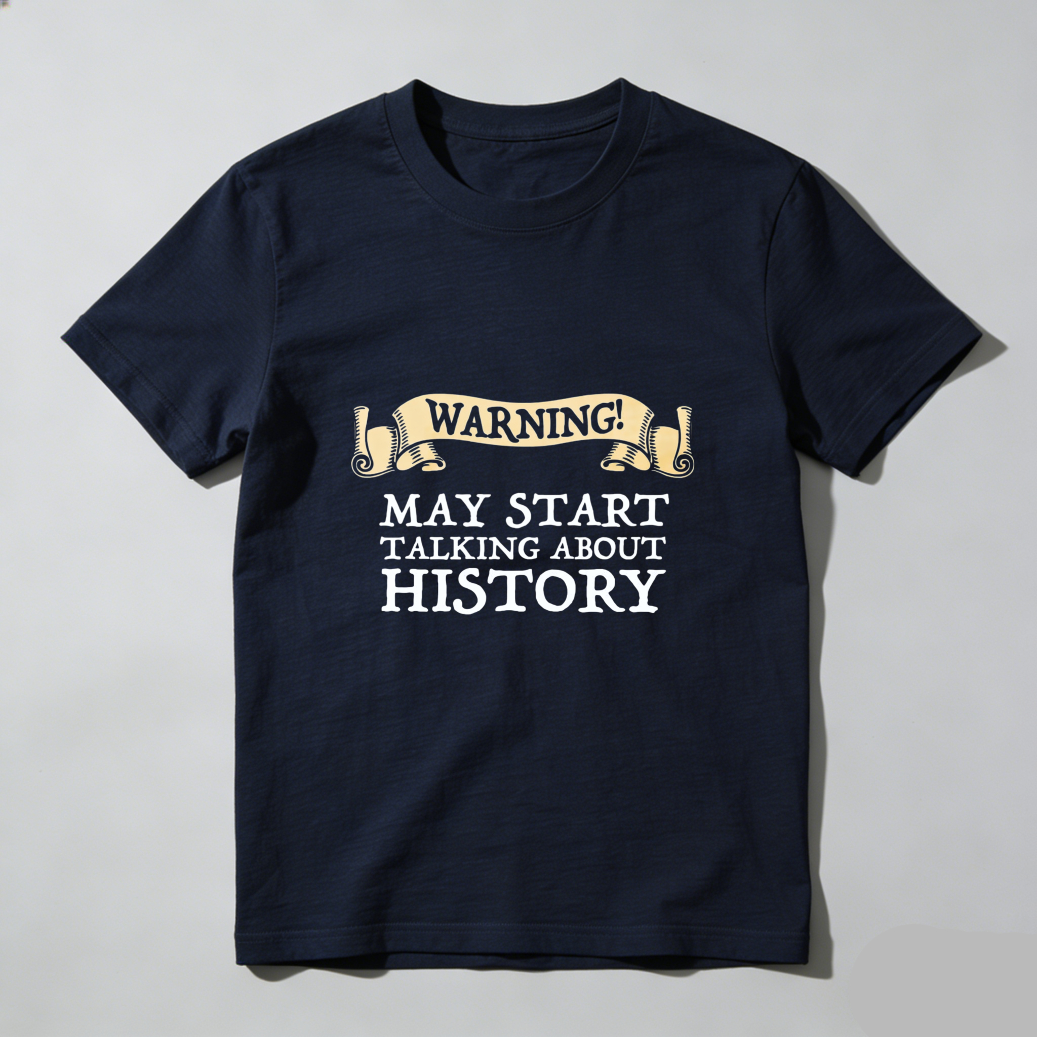 Dorawear Warning May Start Talking About History Pure Cotton Short Sleeve T Shirt