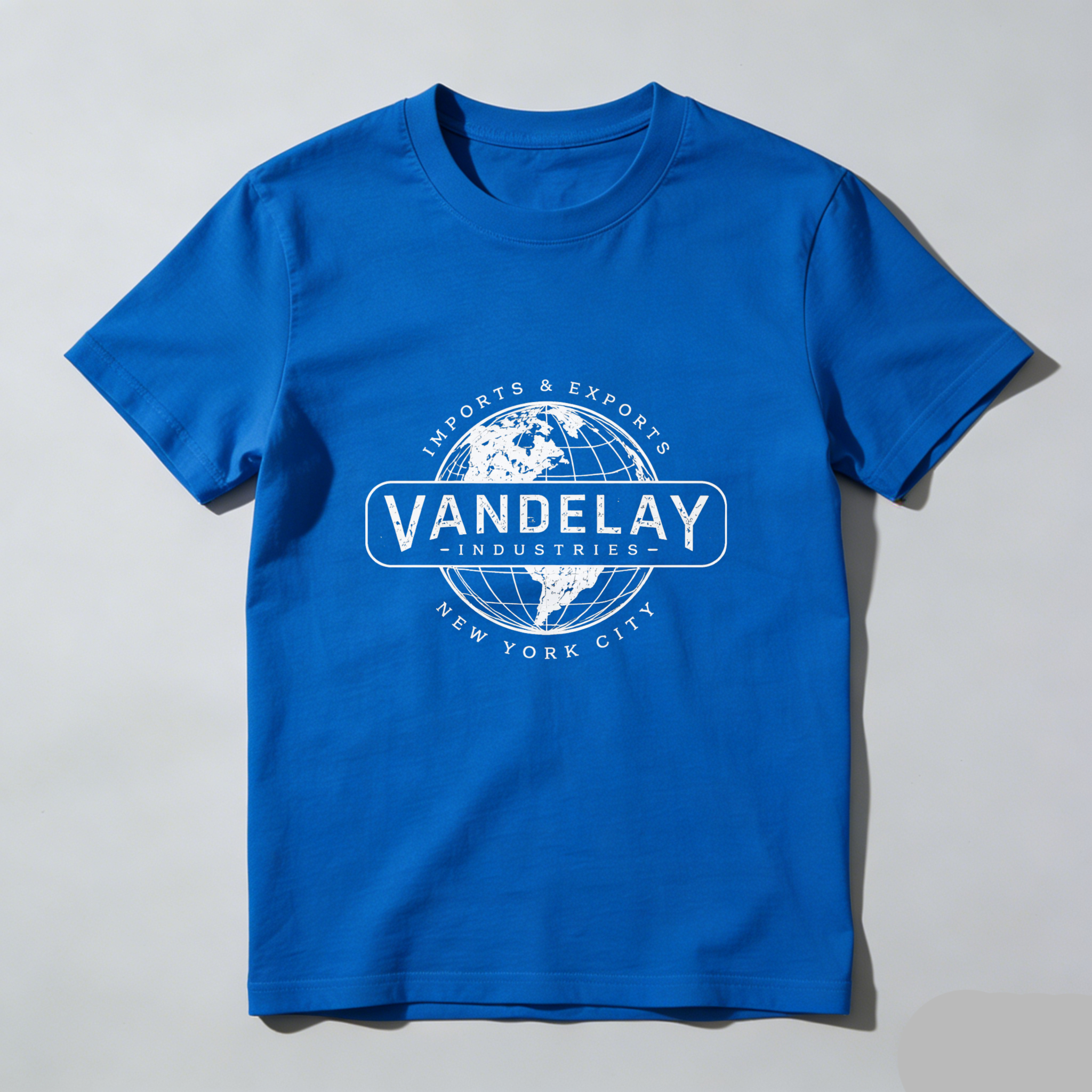 Dorawear™ Vandelay Industries Globe Logo Pure Cotton Short Sleeve T Shirt-Dorawear
