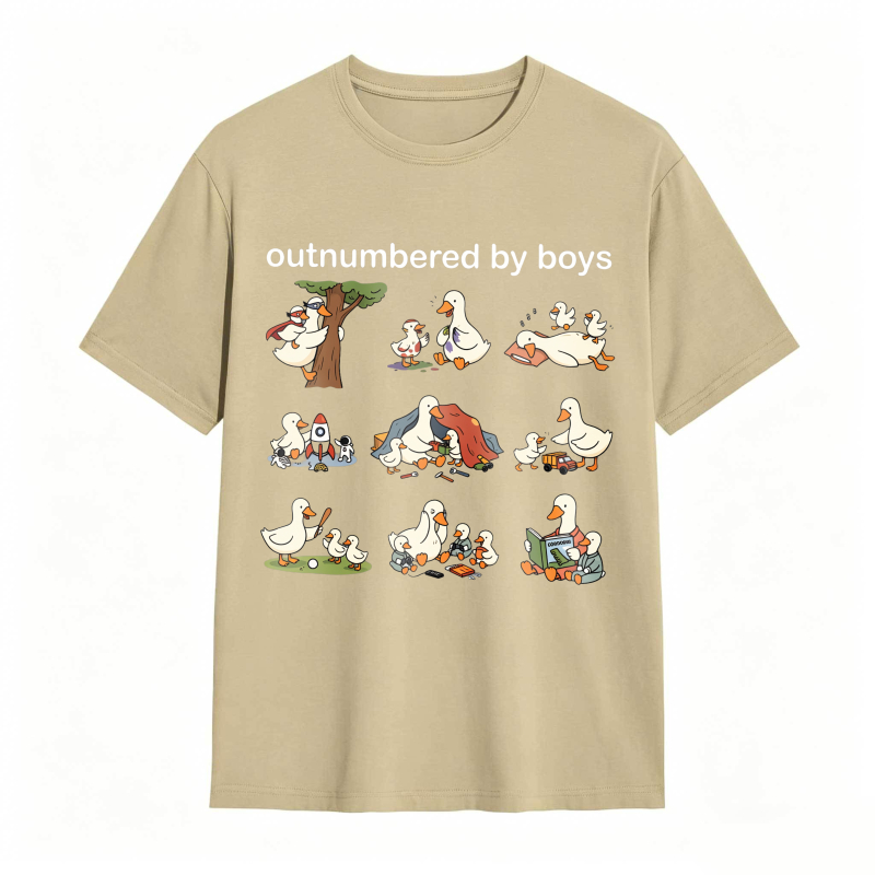 Dorawear™Duck Family With Babies And Tree Pattern Unisex Classic T-shirt