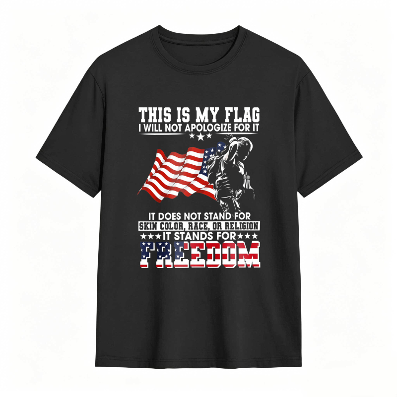 Dorawear™ American Flag Skeleton Freedom Statement Unisex Classic T-shirt