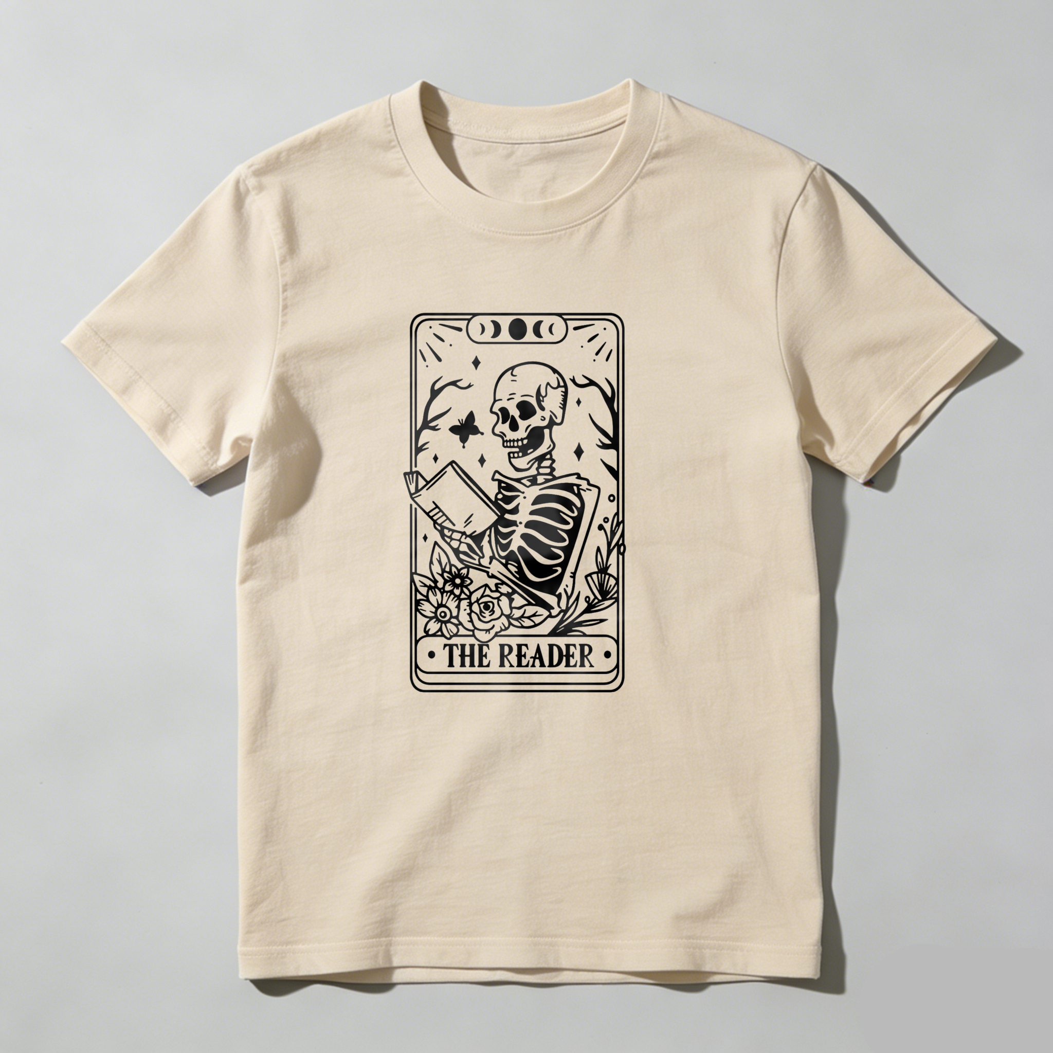 Dorawear The Reader Tarot Card Skeleton Reading T Shirt