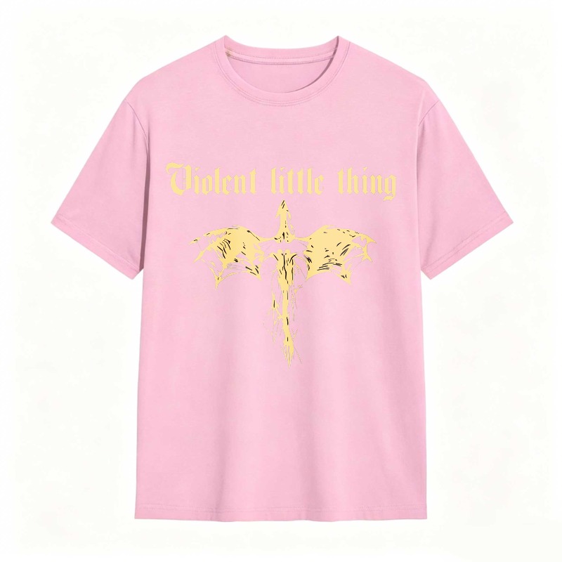 Dorawear™ Violent Little Thing Golden Dragon Design Unisex Classic T-shirt