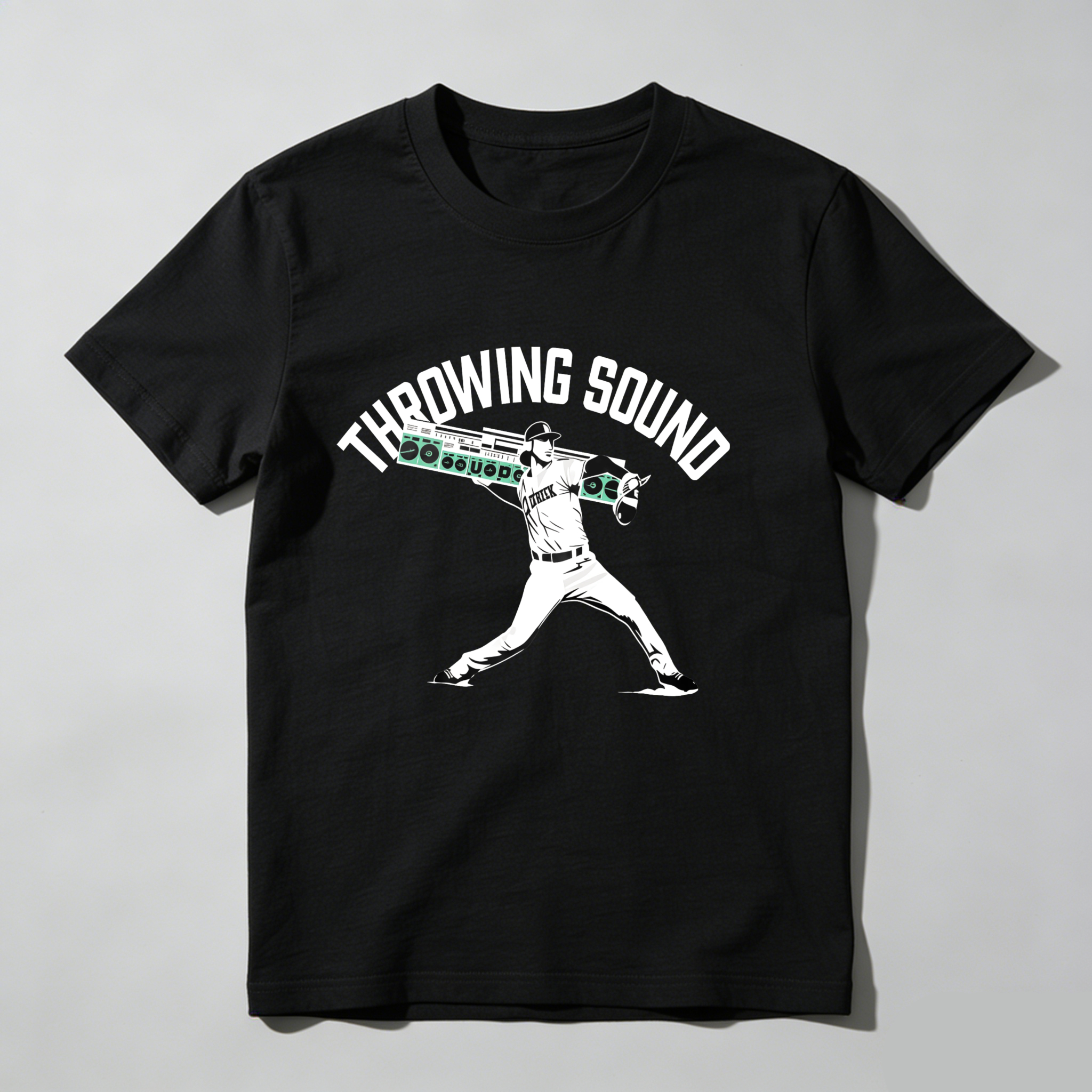 Dorawear™ Throwing Sound Baseball Player Pitching Pose  T Shirt