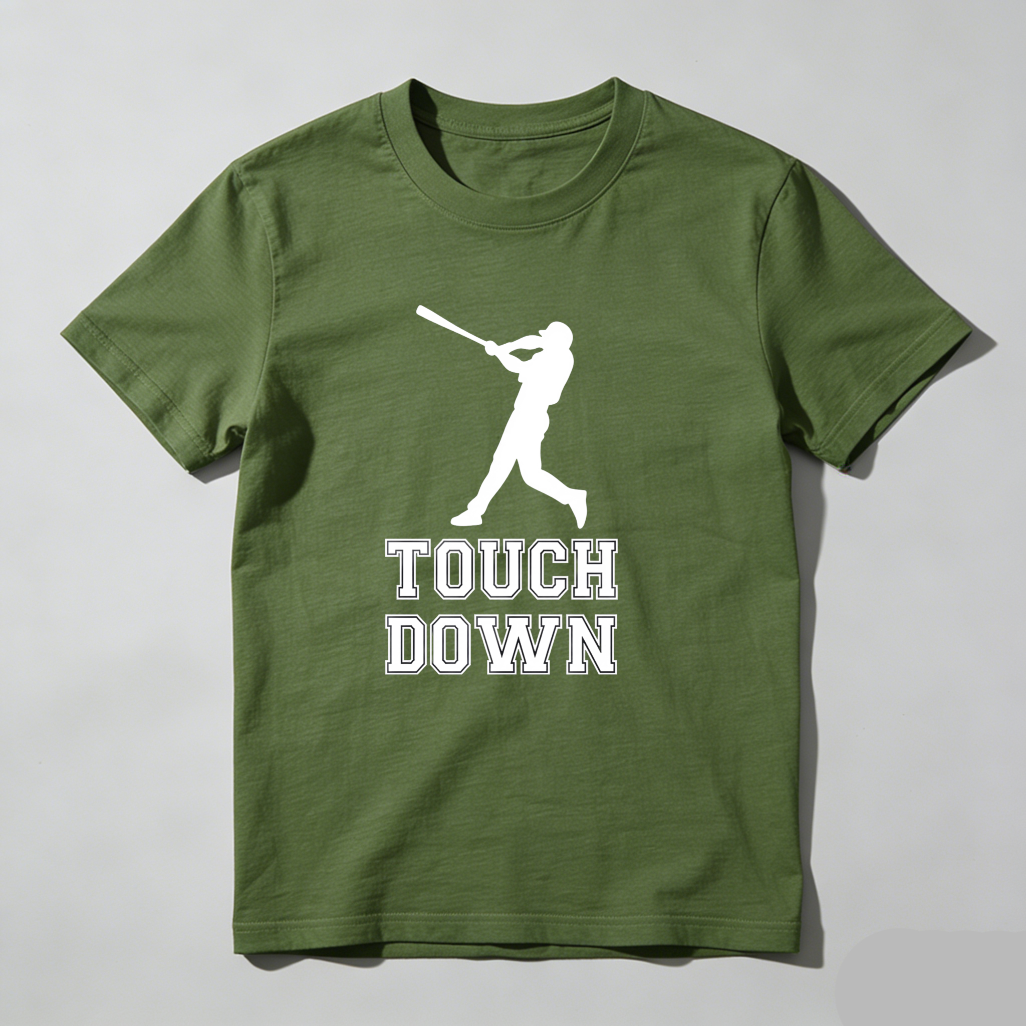 Dorawear™ Touch Down Baseball Player Silhouette  T Shirt