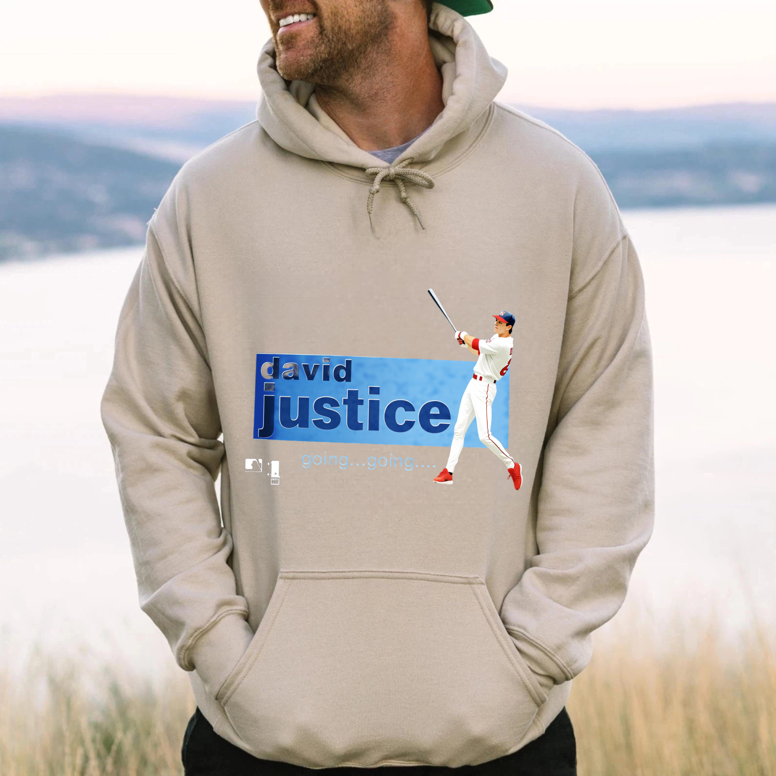 Dorawear™ David Justice Going Going Baseball Player Hoodie Men Women Unisex Sweatshirt Casual Sportswear Fashion Apparel-Dorawear
