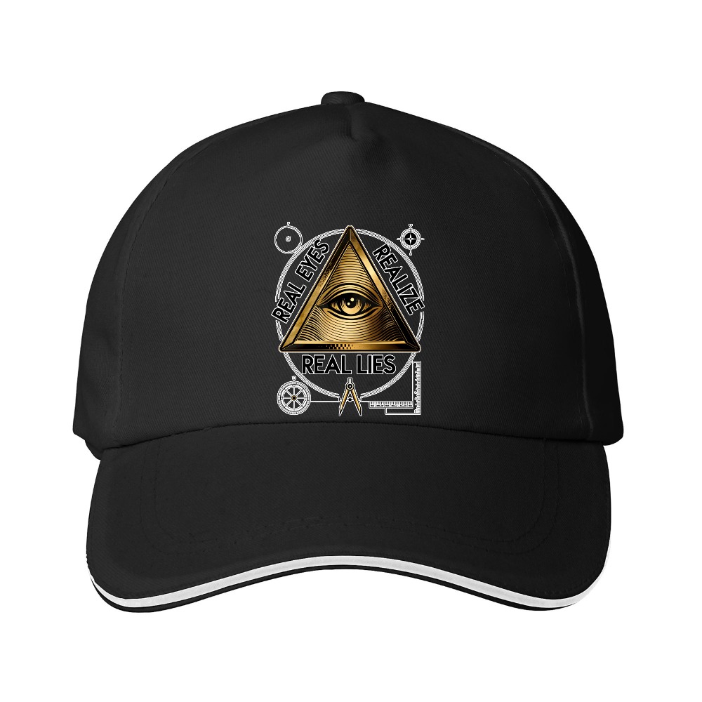 Dorawear™ Unisex Graphic Cap – Real Eyes Realize Real Lies Design