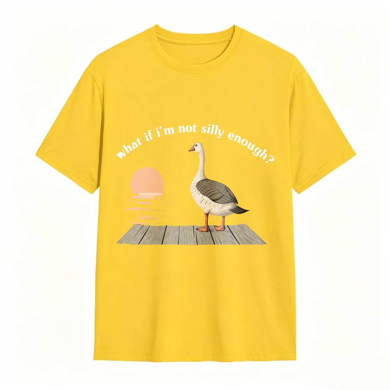 Duck Sunset Quote What If I M Not Silly Enough Unisex Classic T-shirt