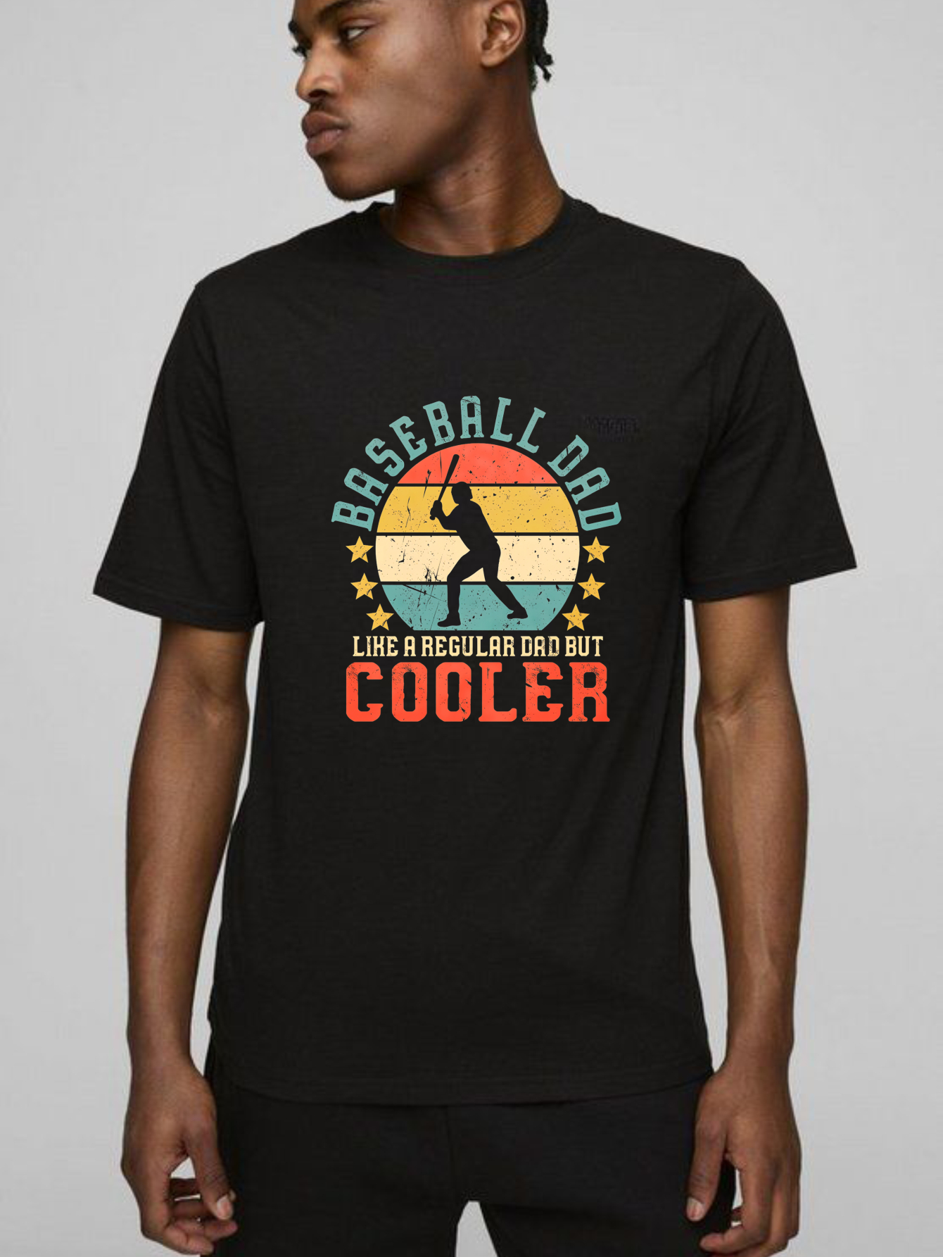 Dorawear™ Baseball Dad Like A Regular Dad But Cooler  T Shirt-Dorawear
