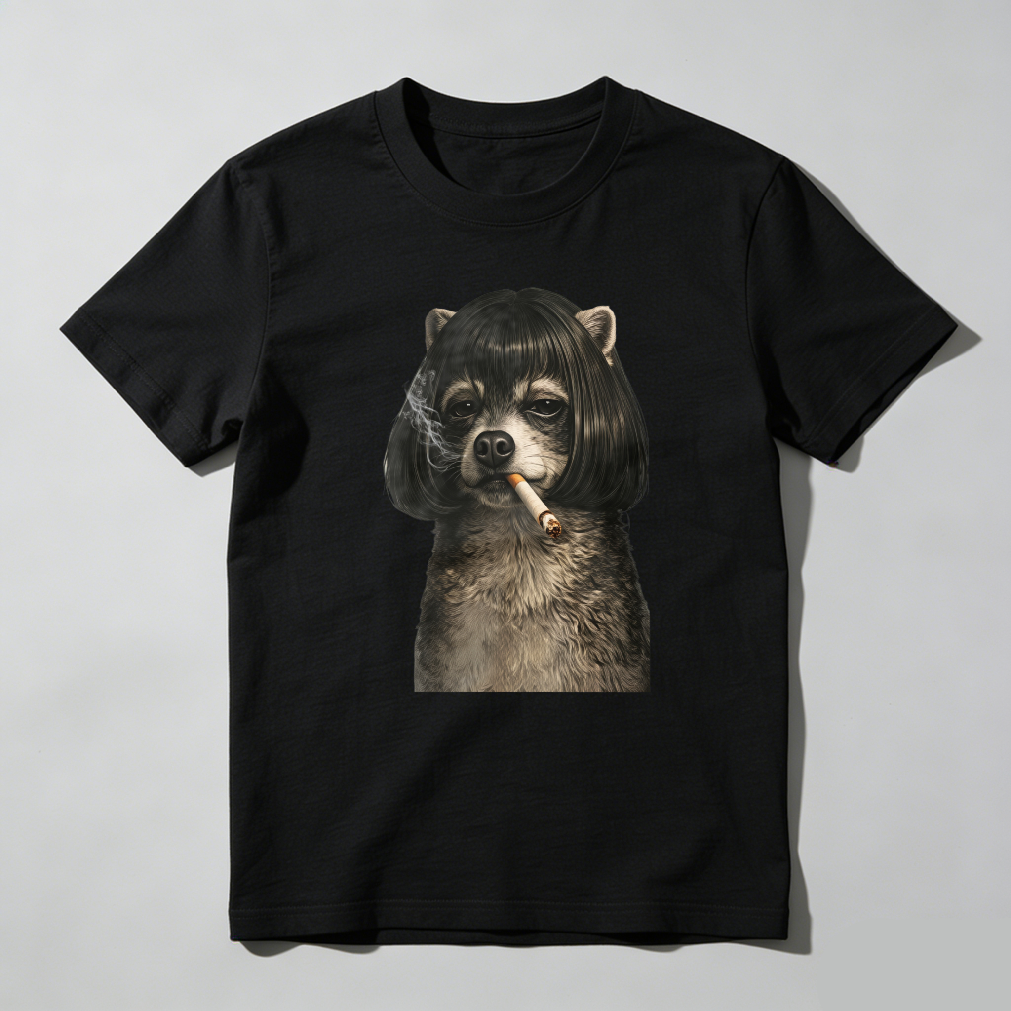 Dorawear™ Dog With Hair And Cigarette T Shirt