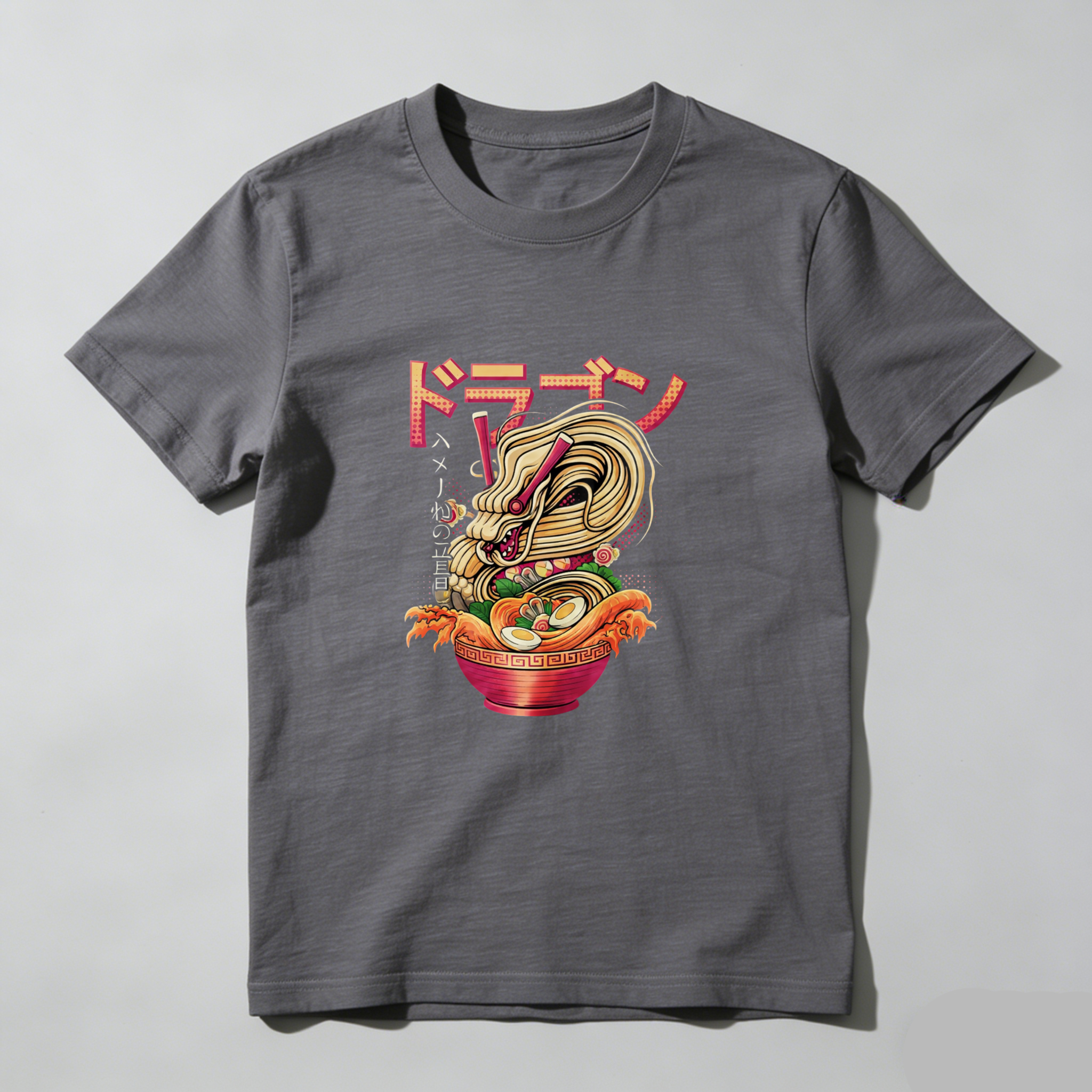 Dorawear™ Dragon Ramen Noodle Art Pure Cotton Short Sleeve T Shirt-Dorawear