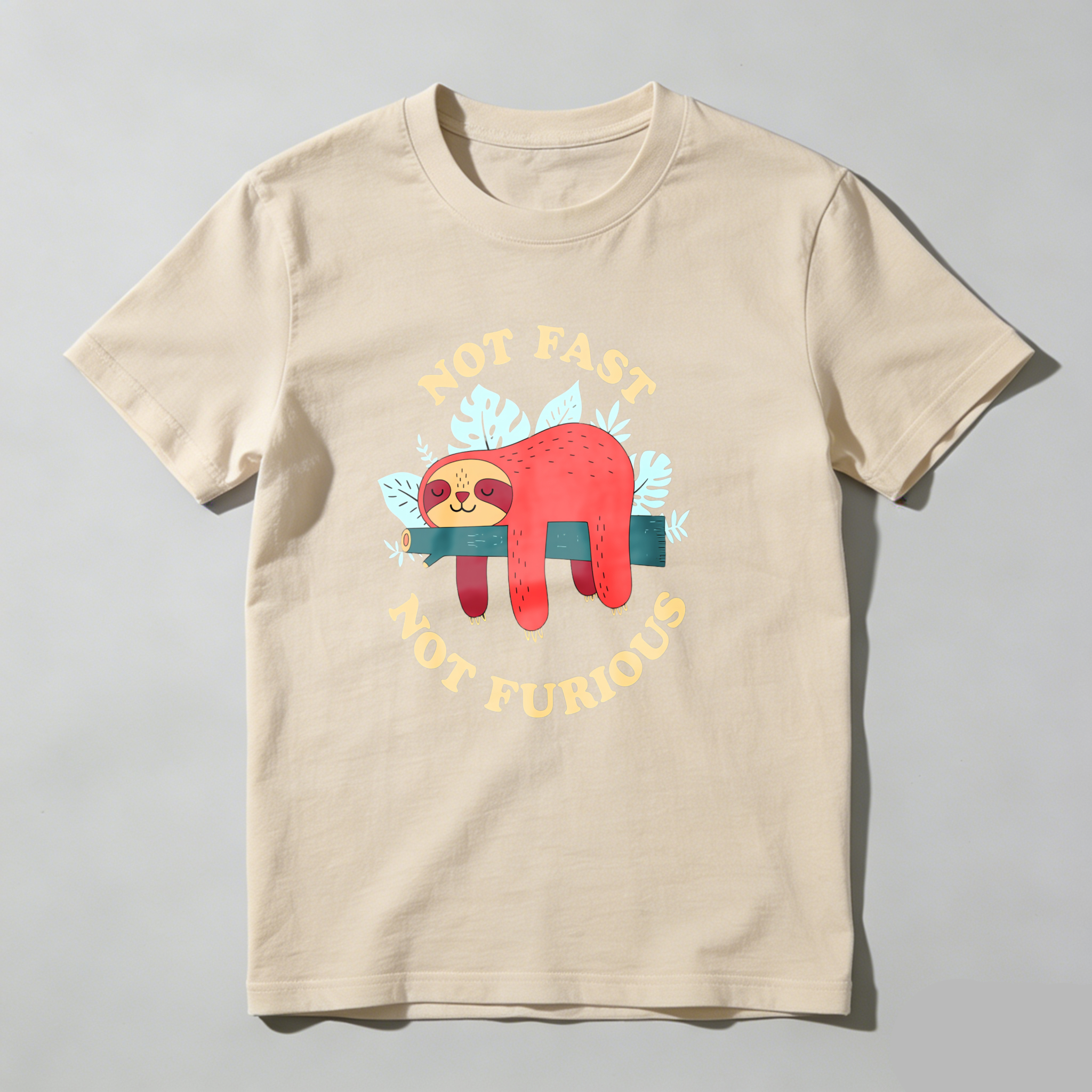 Dorawear™ Not Fast Not Furious Sloth Design T Shirt