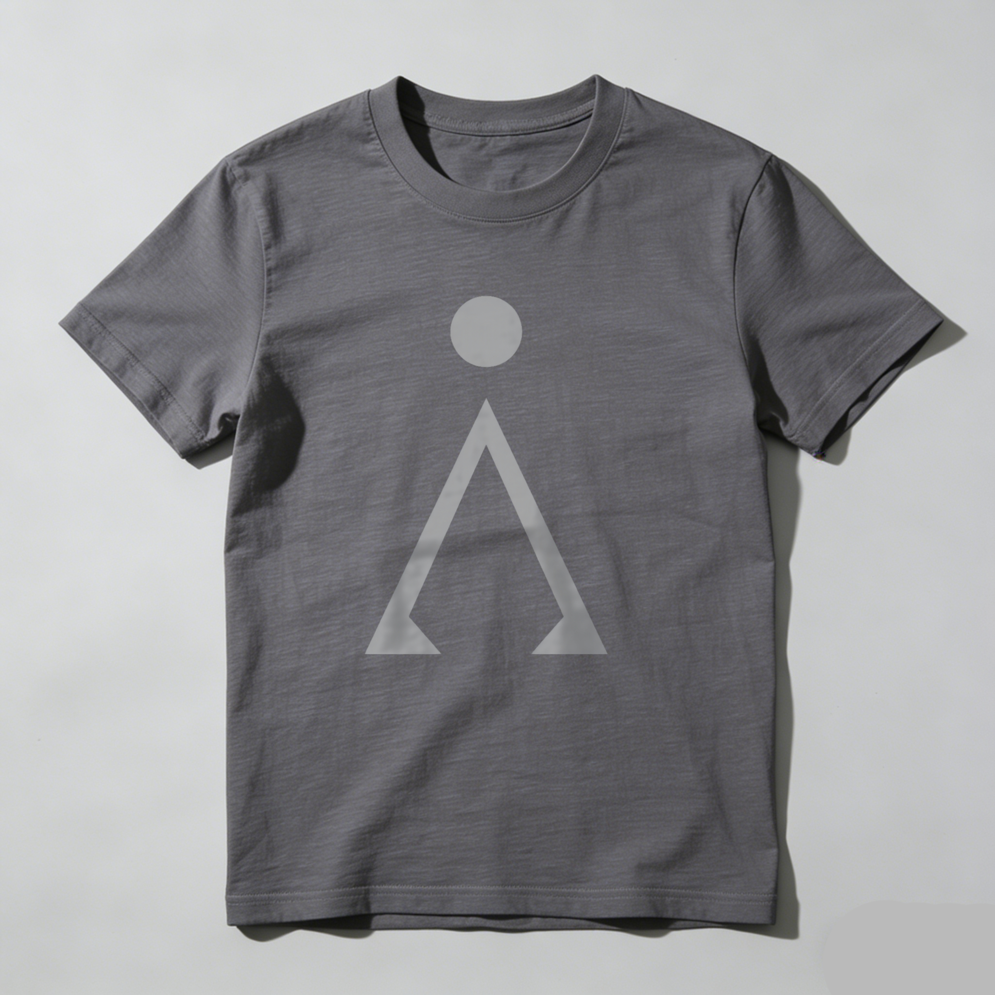Dorawear™ Gray Circle Above Triangle Shape T Shirt