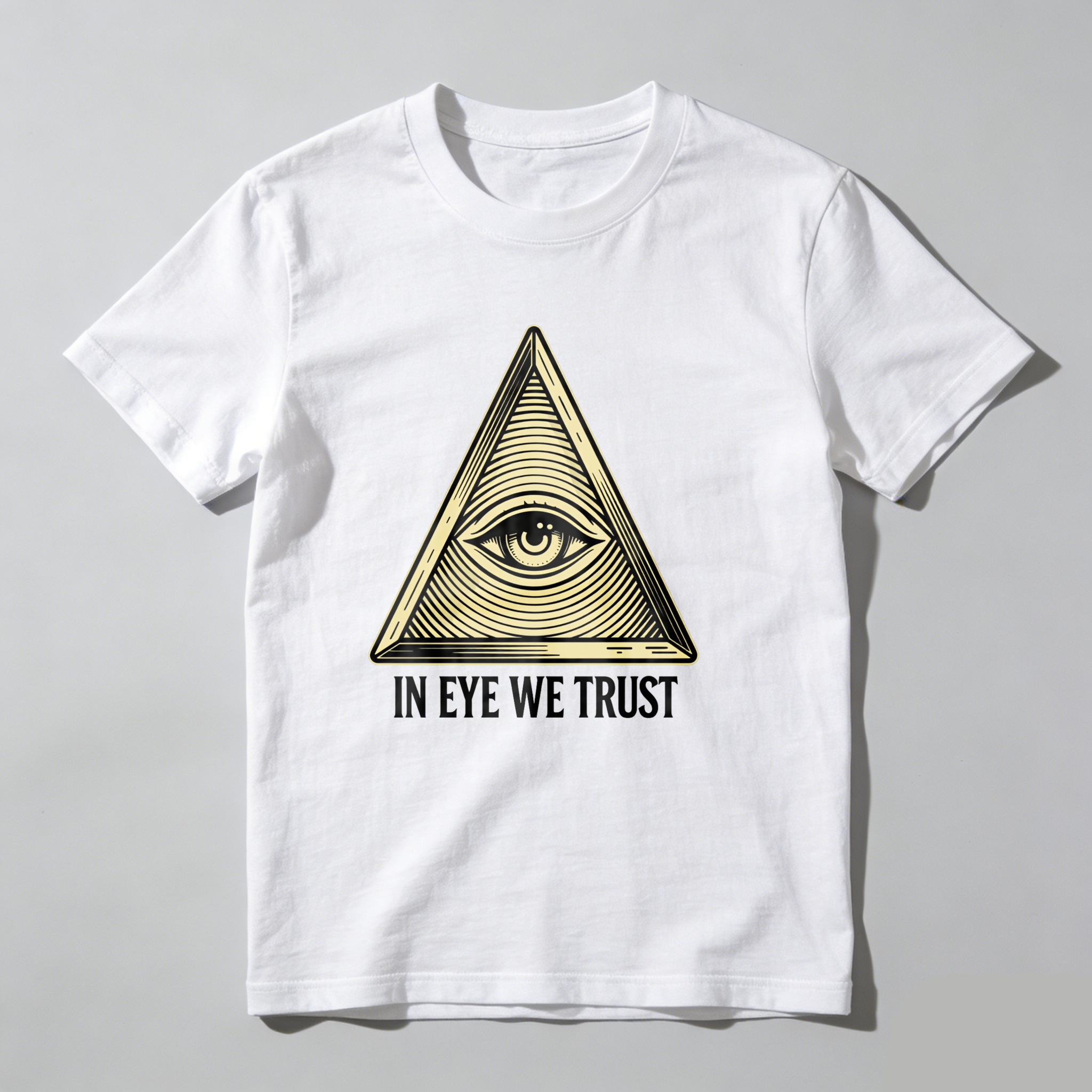 Dorawear™Eye In Triangle With Gold Outline  T Shirt