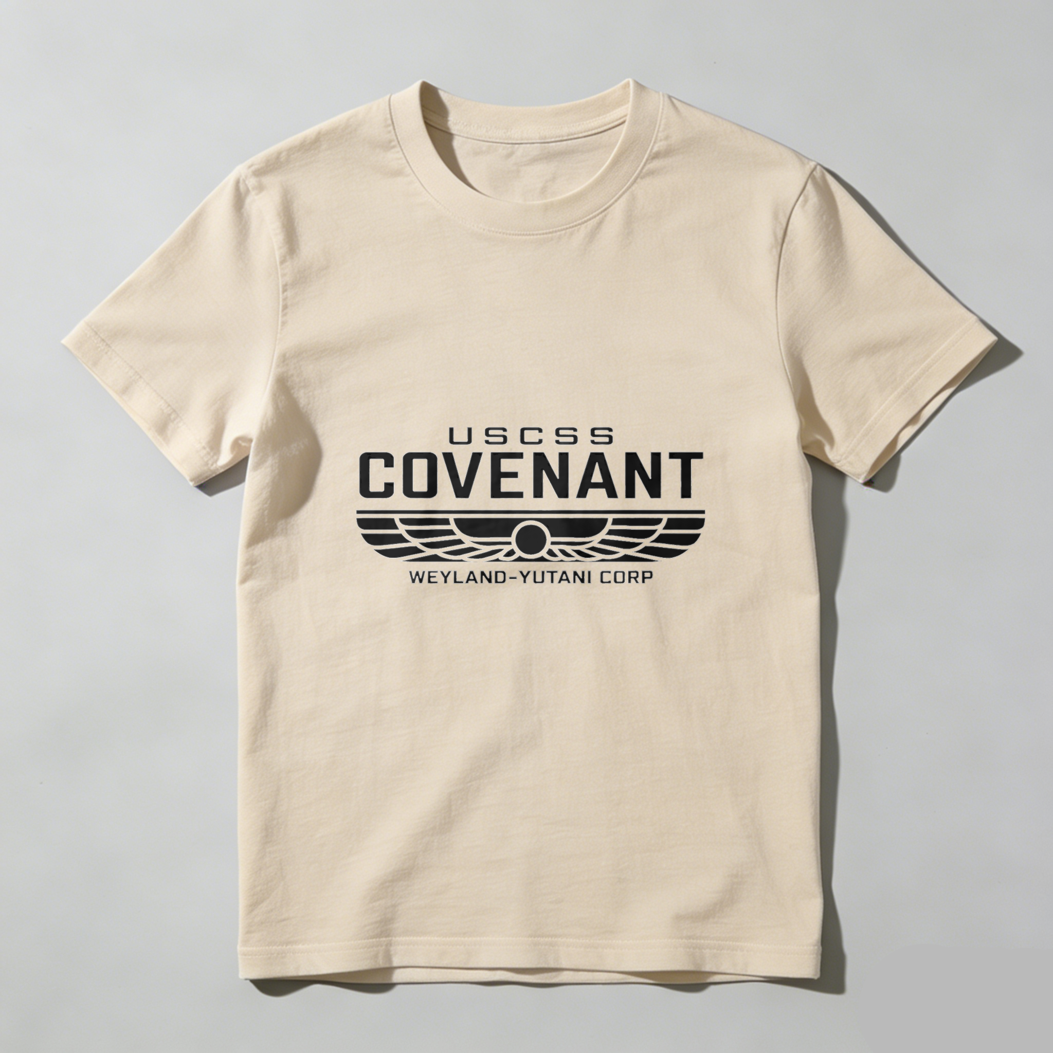 Dorawear™ Ussss Covenant Weyland Yutani Corp Pure Cotton Short Sleeve T Shirt-Dorawear