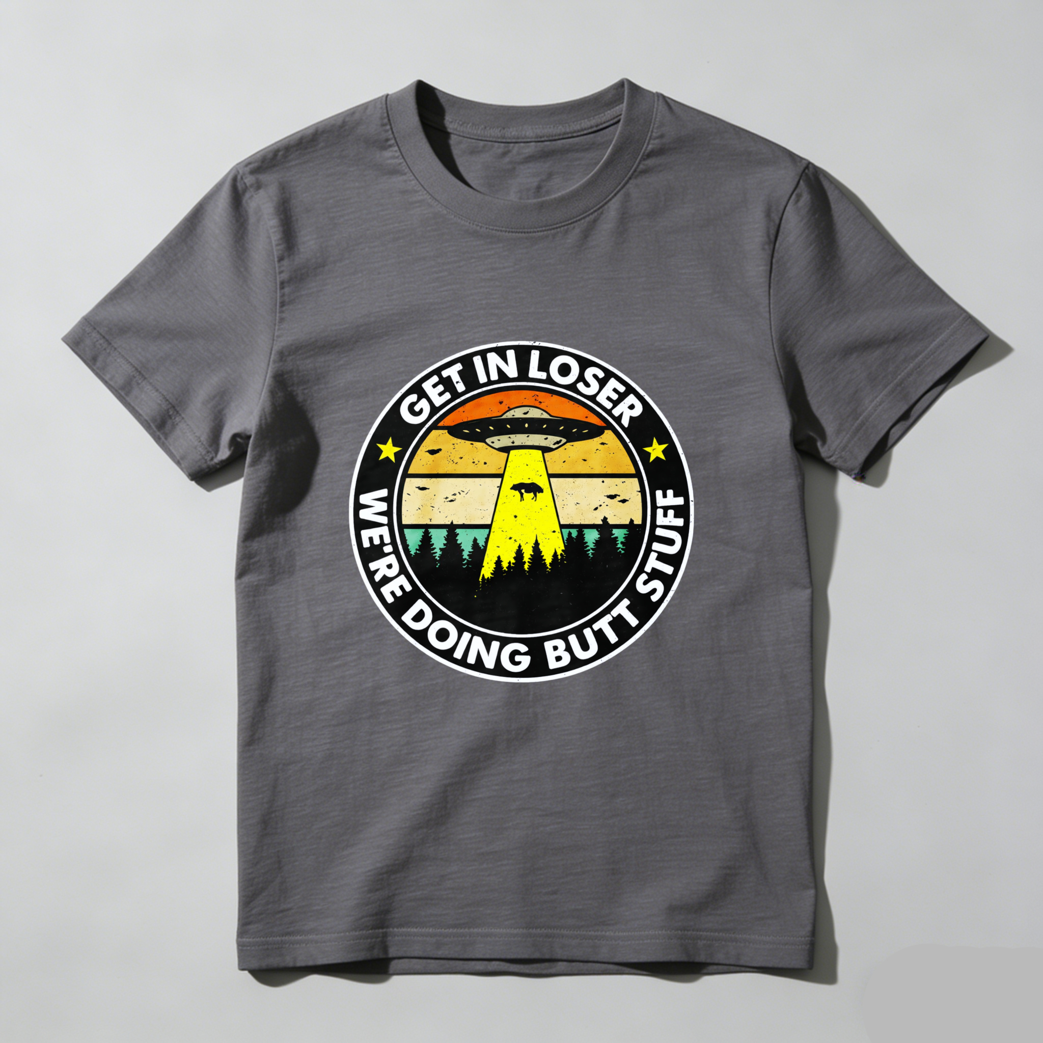 Dorawear™ Get In Loser We Re Doing Butt Stuff Pure Cotton Short Sleeve T Shirt-Dorawear