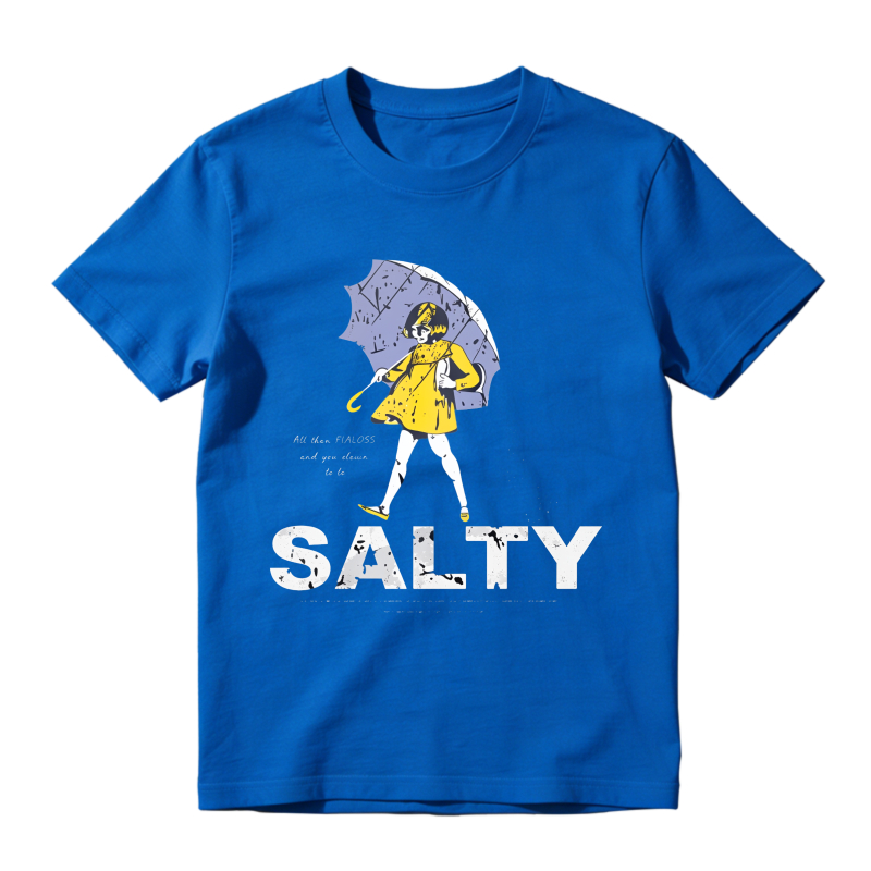 Salty Girl With Umbrella And Yellow Dress Unisex Classic T-shirt