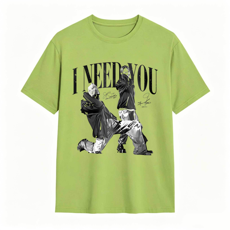I Need You K-POP World Tour 2026 Vintage Hip Hop Graphic Tee