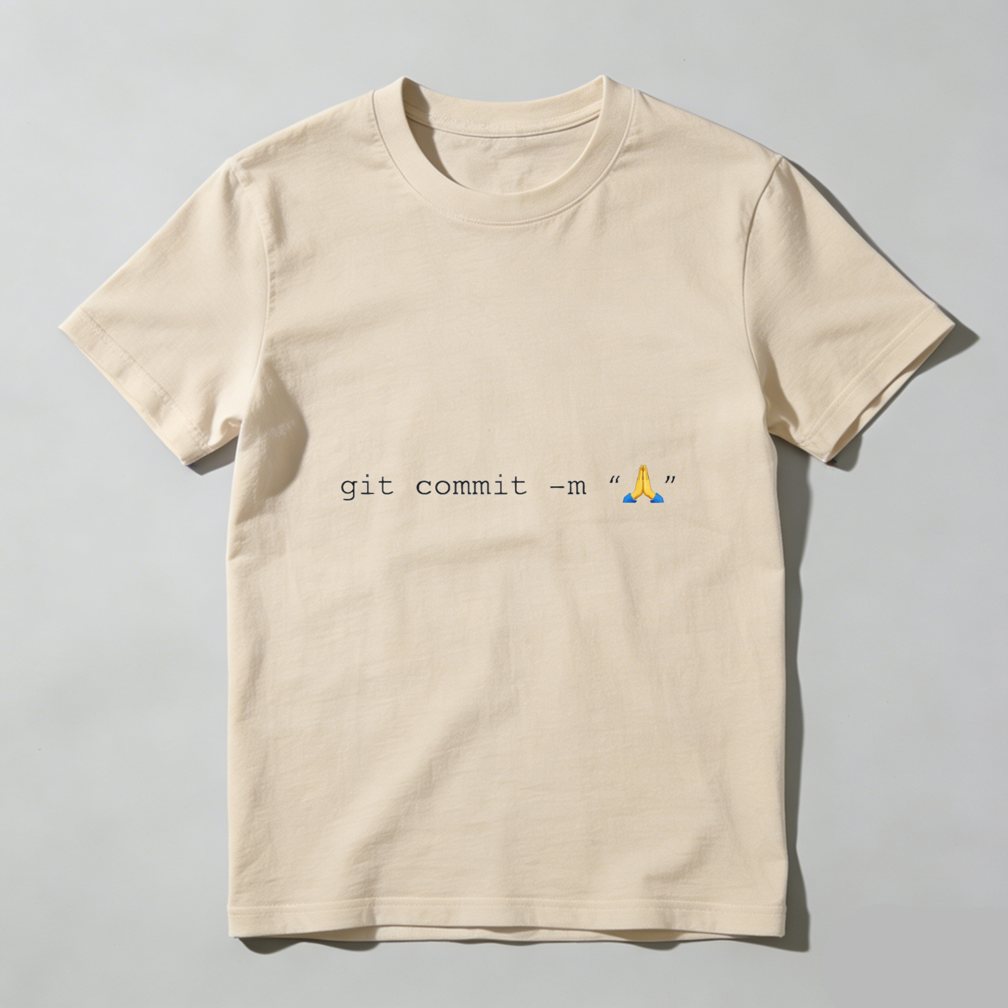 Dorawear Git Commit Emoji Pure Cotton Short Sleeve T Shirt