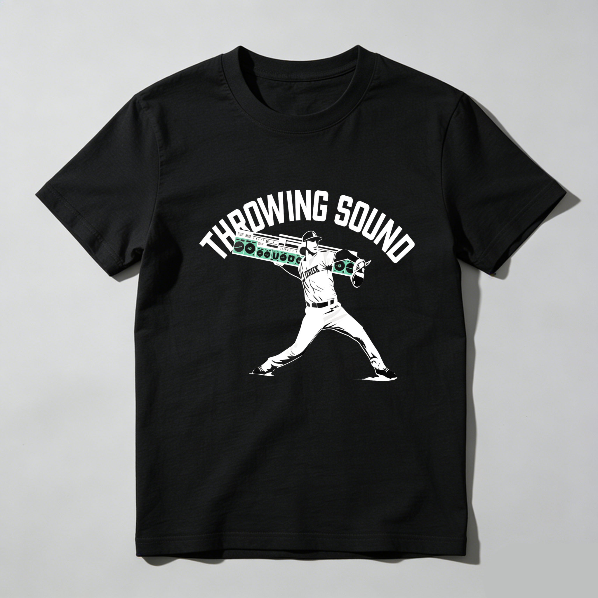 Dorawear™ Throwing Sound Baseball Player Pitching Pose  T Shirt