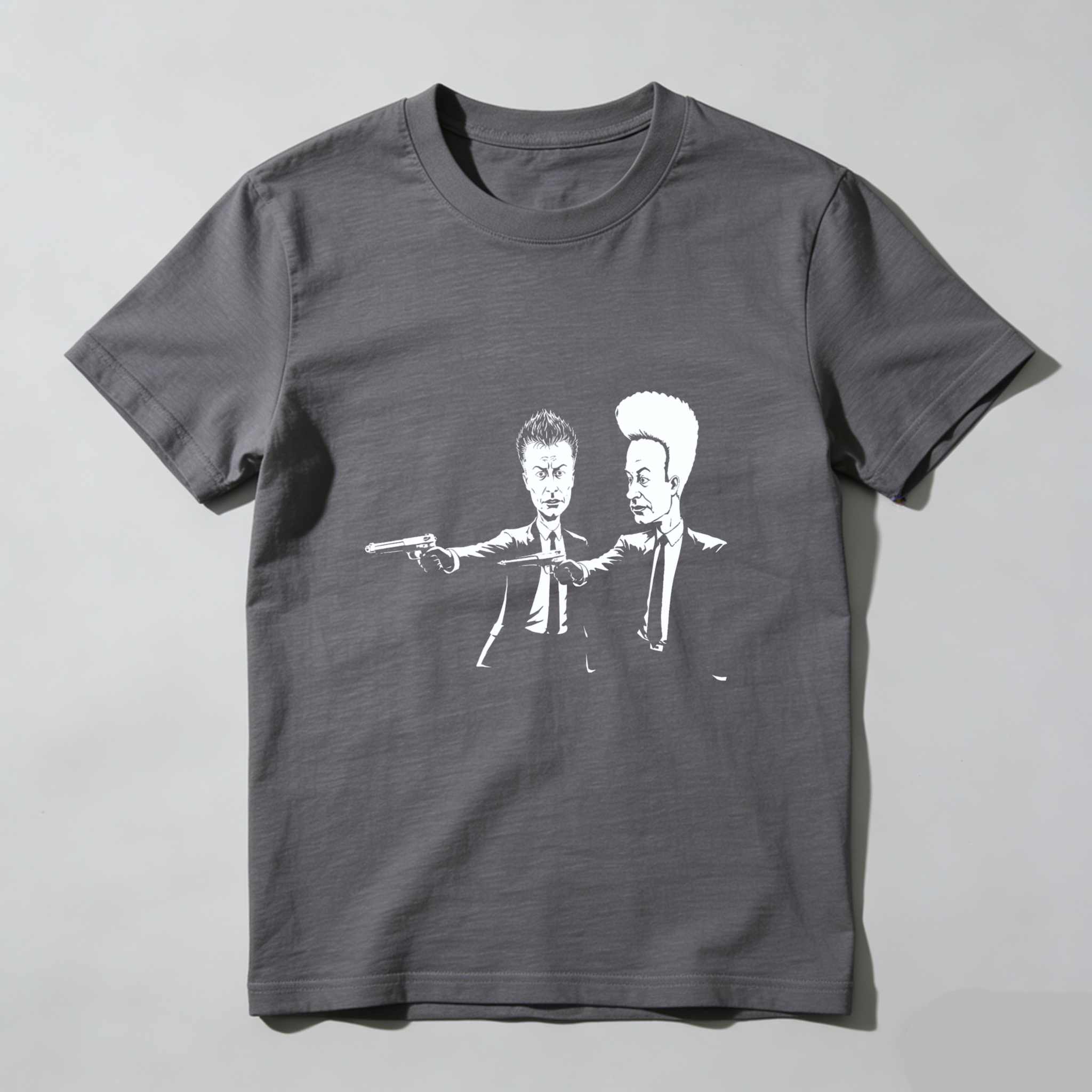 Dorawear™ Pulp Fiction Duo Gun Pointing Pure Cotton Short Sleeve T Shirt-Dorawear
