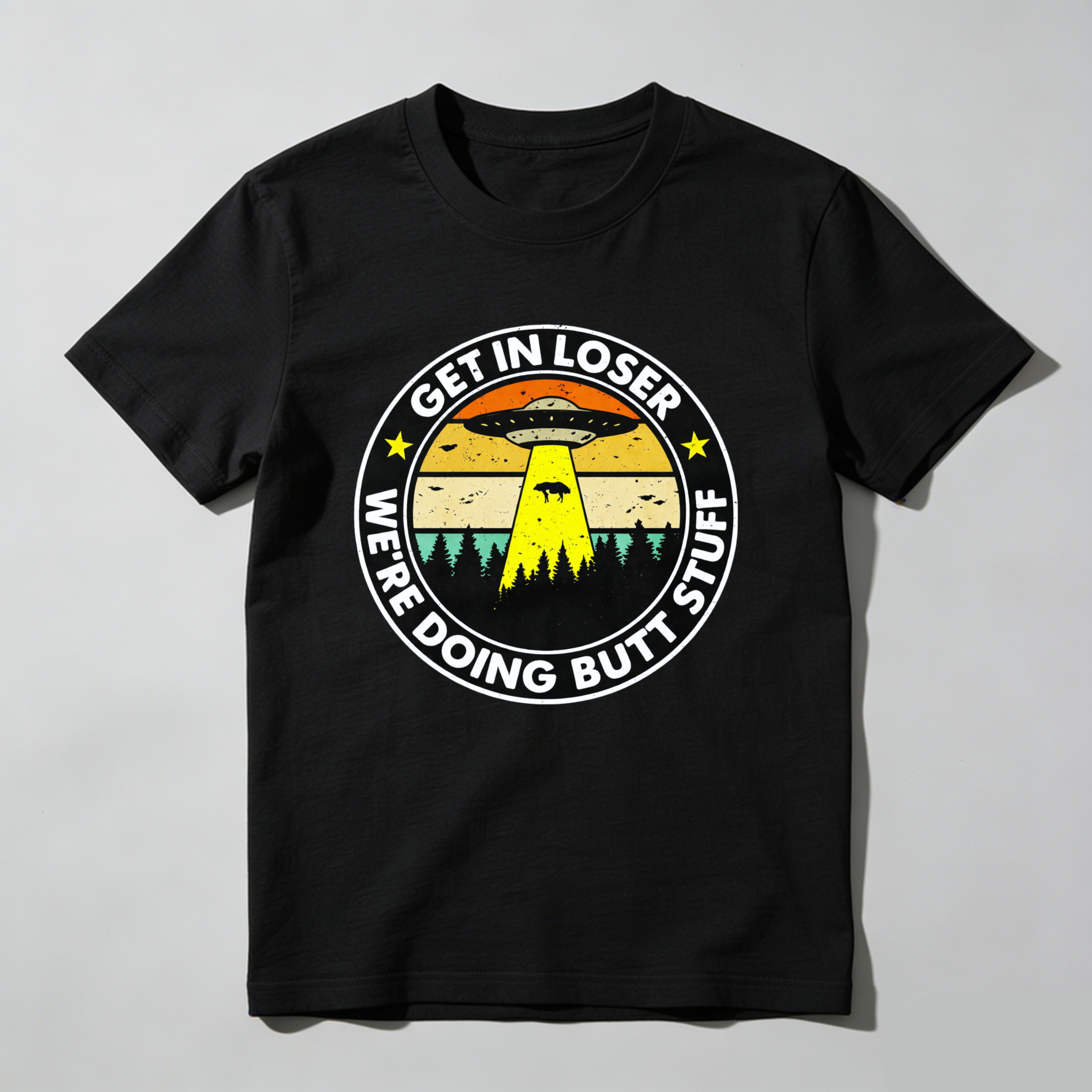 Dorawear™ Get In Loser We Re Doing Butt Stuff Pure Cotton Short Sleeve T Shirt-Dorawear