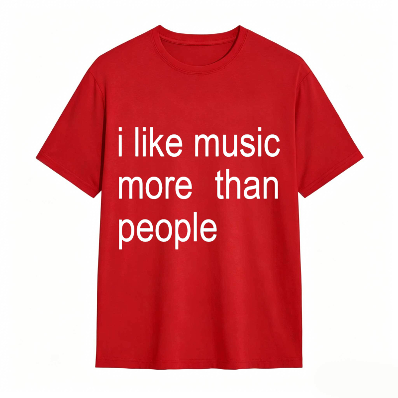 Dorawear™ I Like Music More Than People Unisex Classic T-shirt