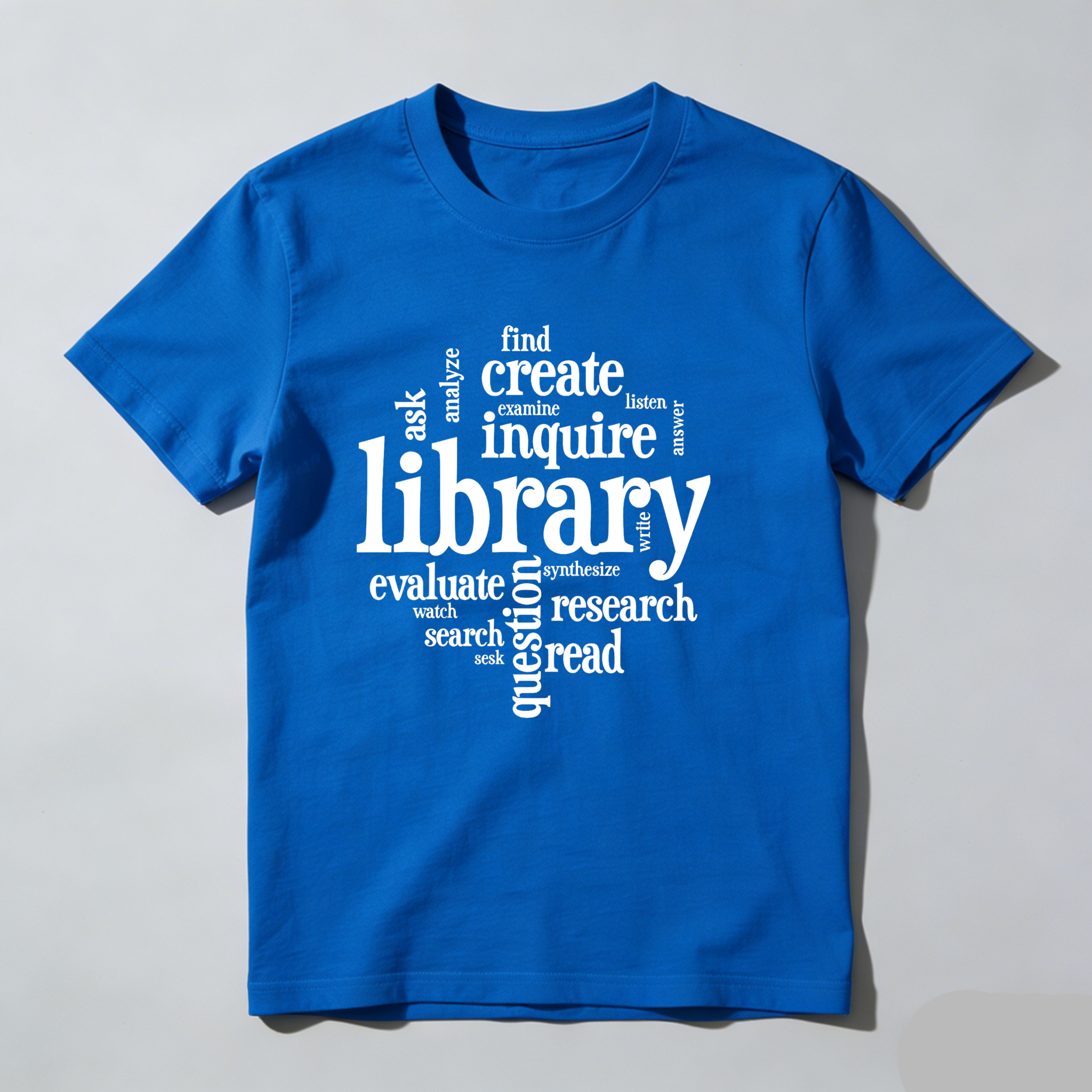 Dorawear™ Library Inquire Research Read Evaluate Create Find Ask T Shirt