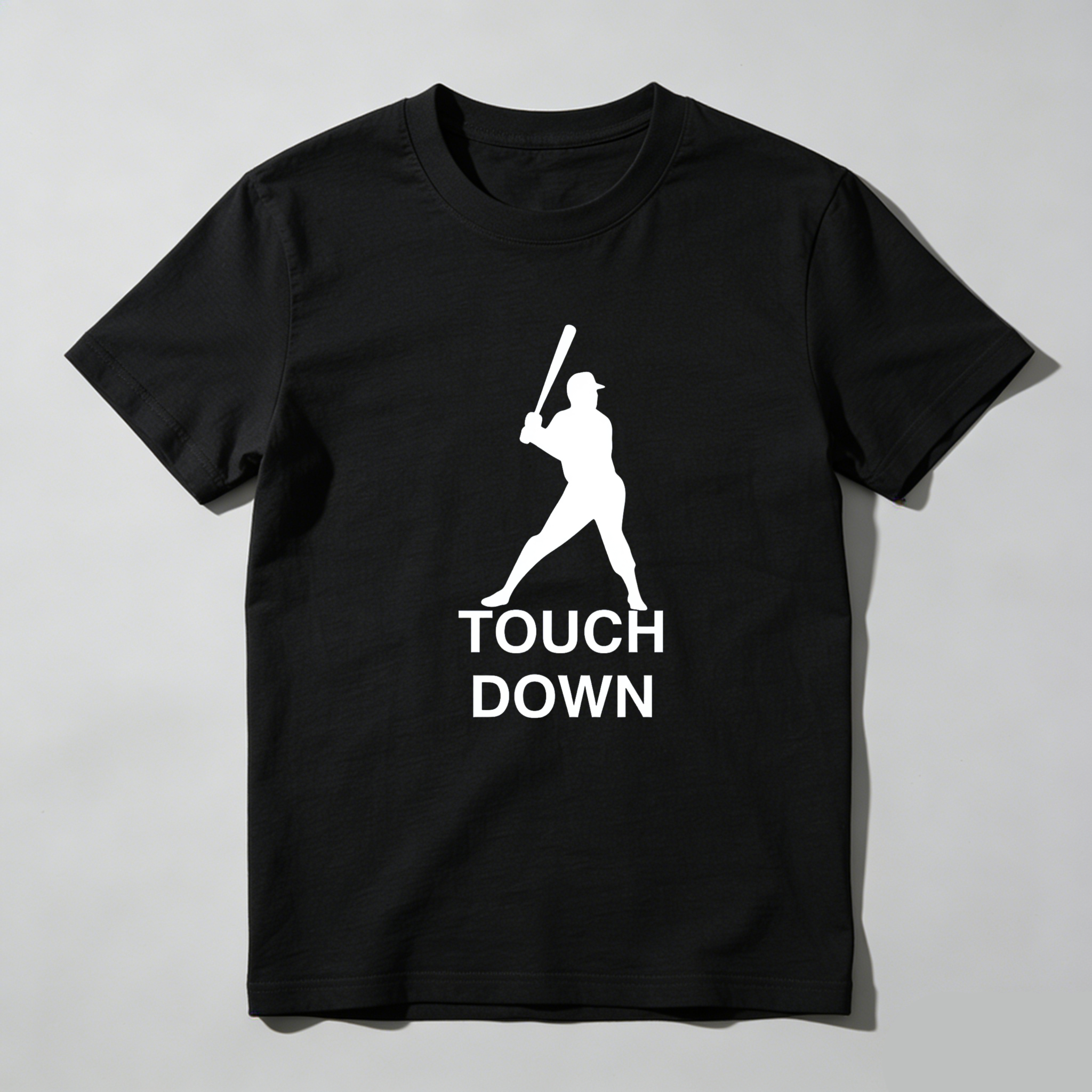 Dorawear™ Touch Down Baseball Player Silhouette  T Shirt