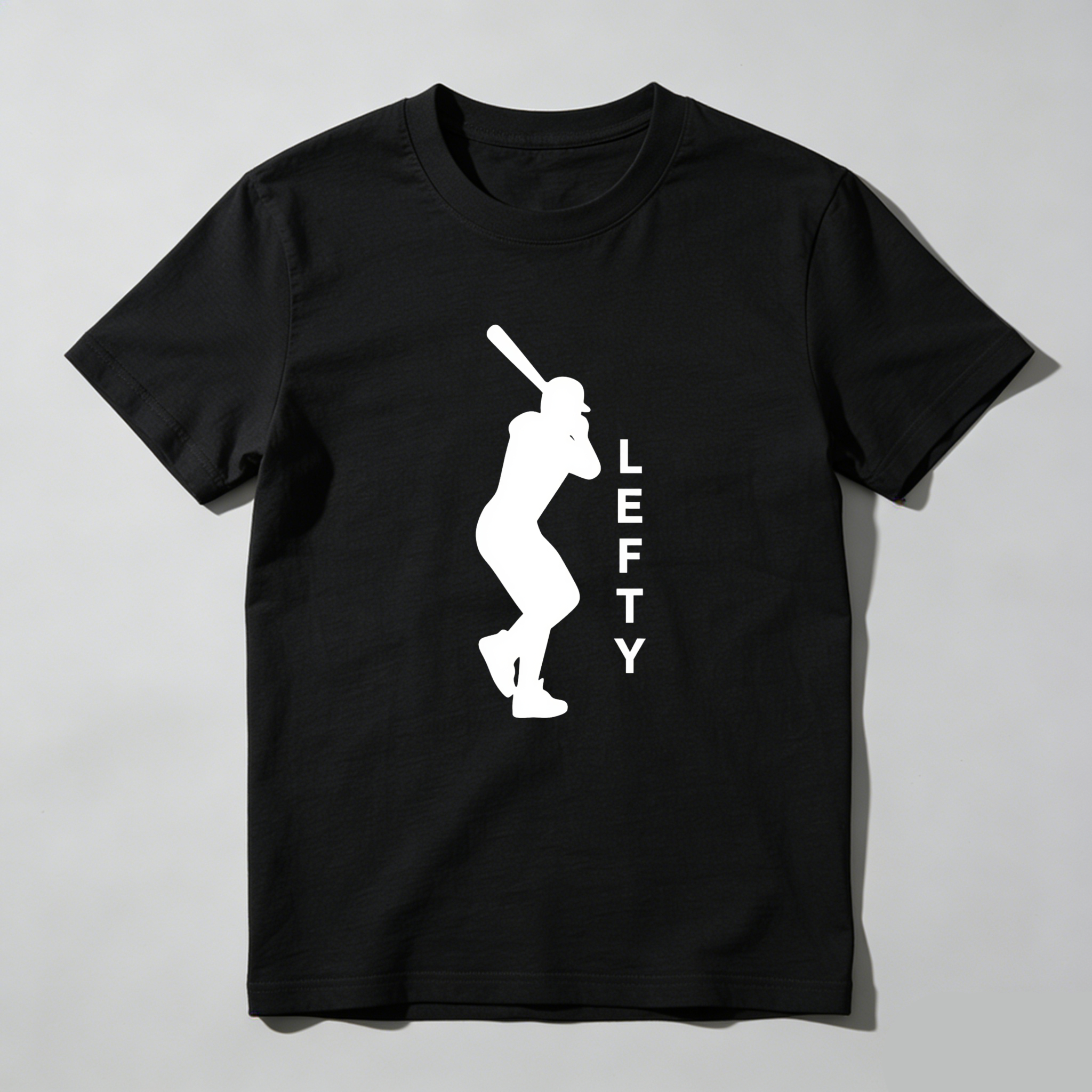 Dorawear™ Lefty Batter Silhouette Design Print  T Shirt