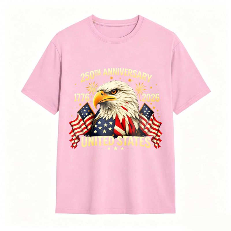 Dorawear™ American Eagle With Flags And 250th Anniversary Text United States 1776 2026 Unisex Classic T-shirt