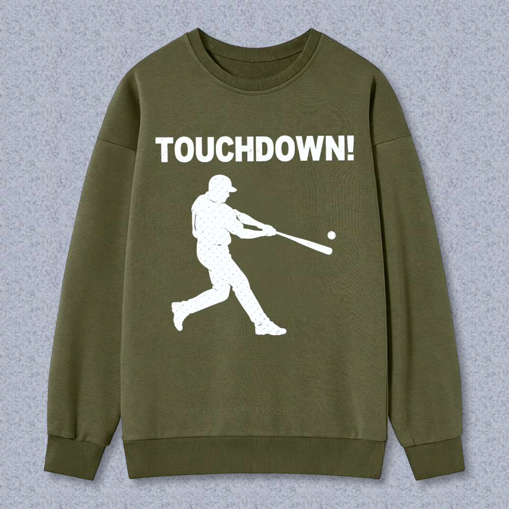 Dorawear™ Baseball Player Hitting Ball Touchdown Unisex Classic Sweatshirt