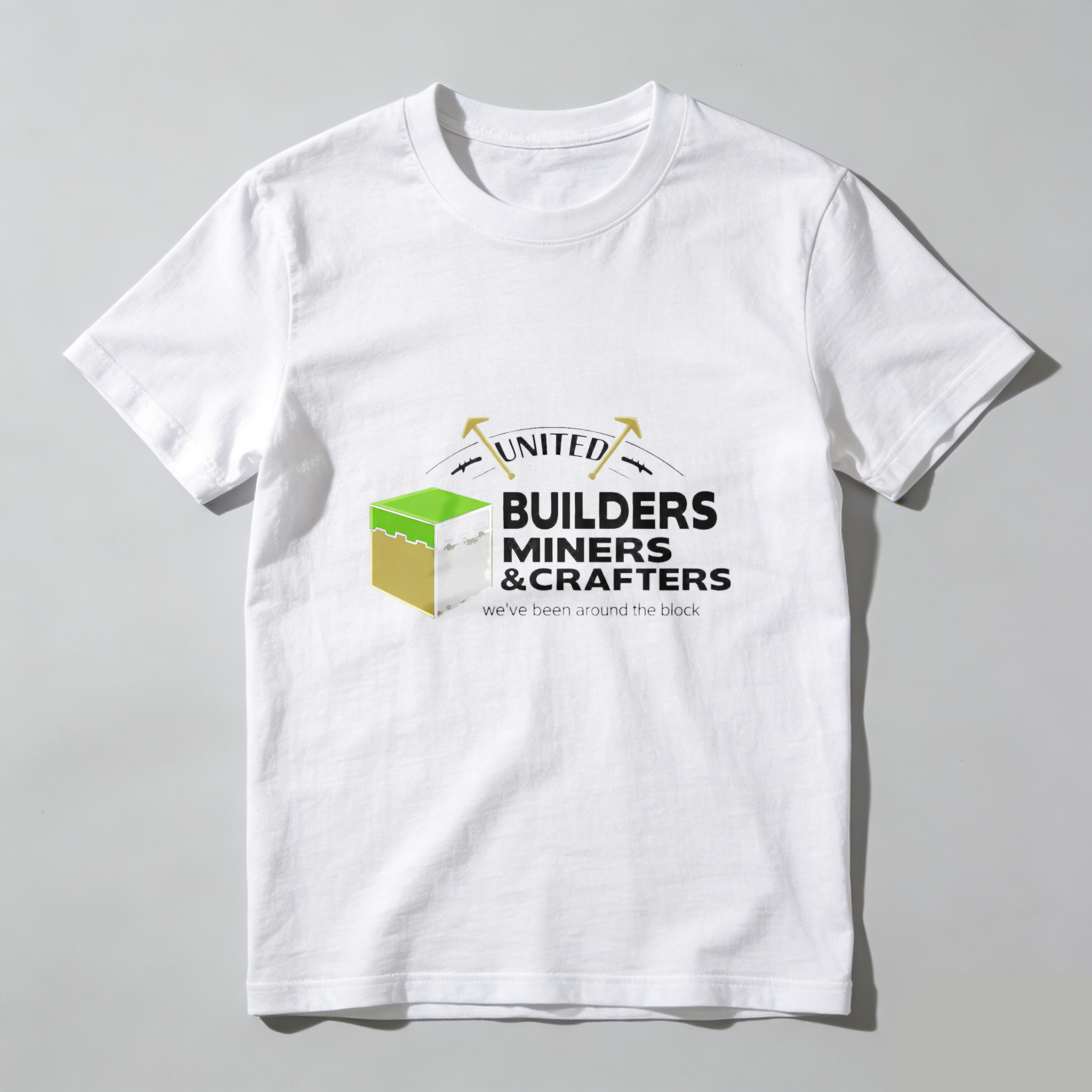 Dorawear™ United Builders Miners Crafters Pure Cotton Short Sleeve T Shirt-Dorawear