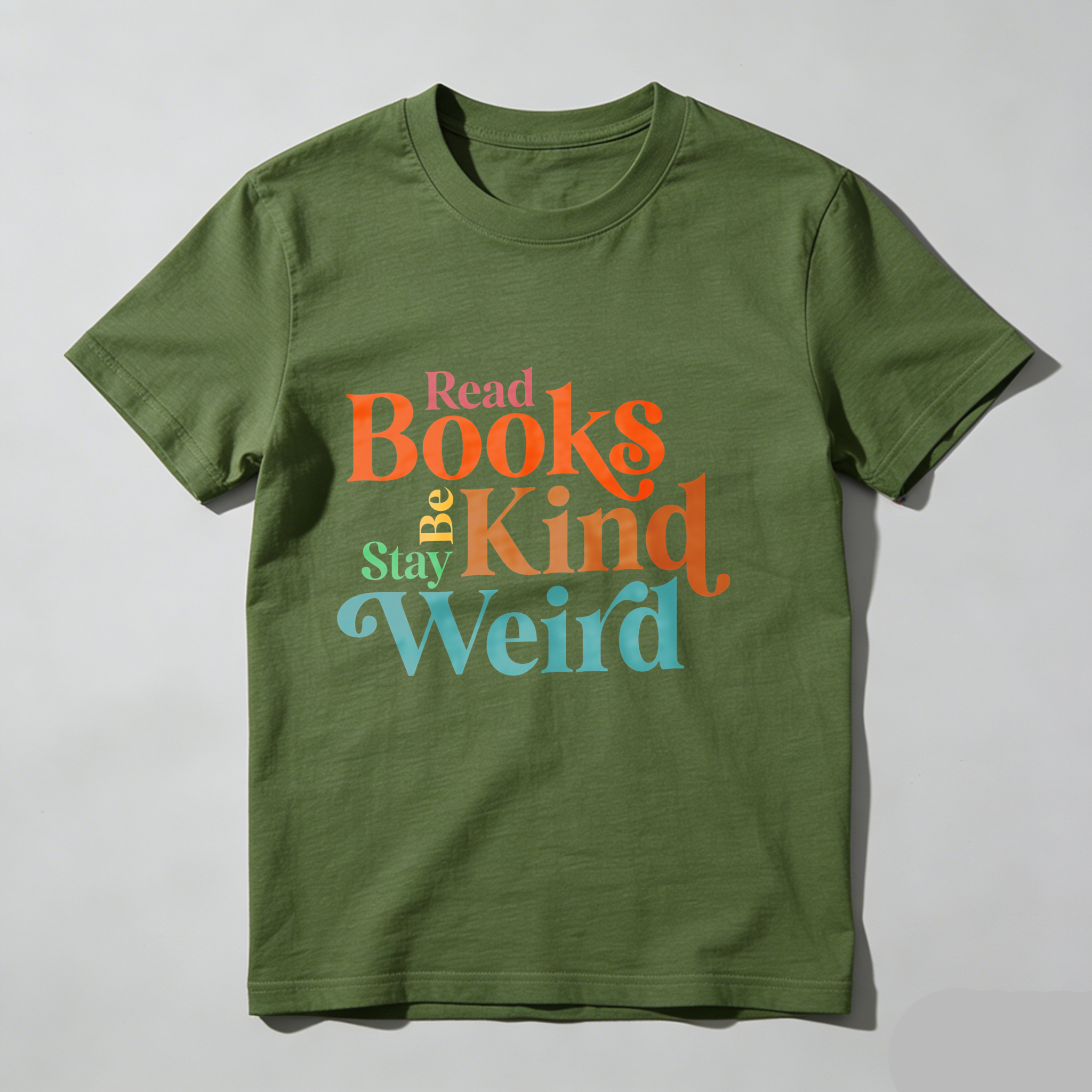 Dorawear™ Read Books Be Kind Stay Weird T Shirt