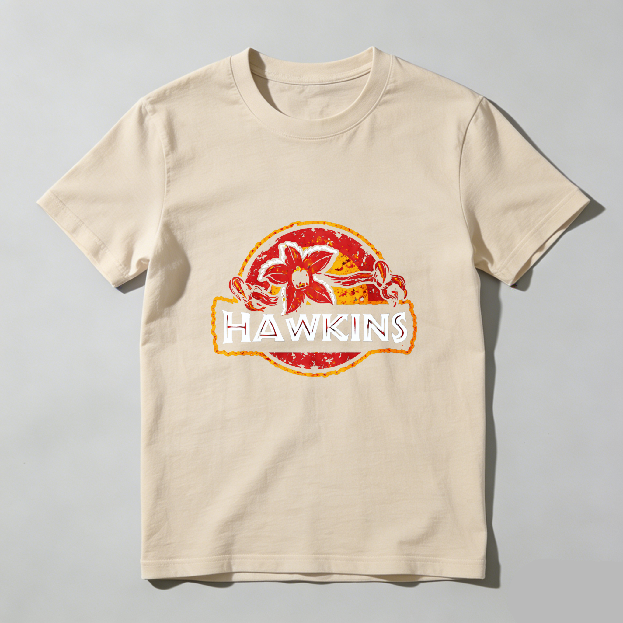 Dorawear™ Hawkins Logo Design Pure Cotton Short Sleeve T Shirt-Dorawear