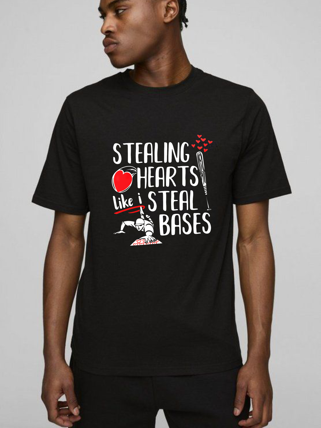 Dorawear™ Stealing Hearts Like I Steal Bases  T Shirt-Dorawear