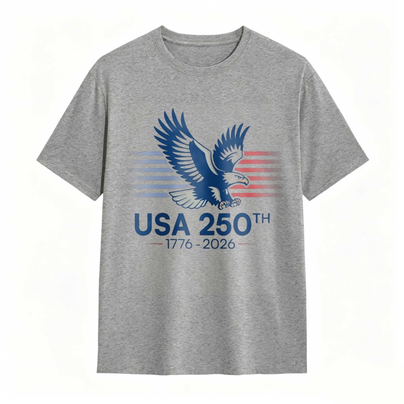 Dorawear™   Eagle And American Flag Design Usa 250th Anniversary 1776 2026 T-shirt