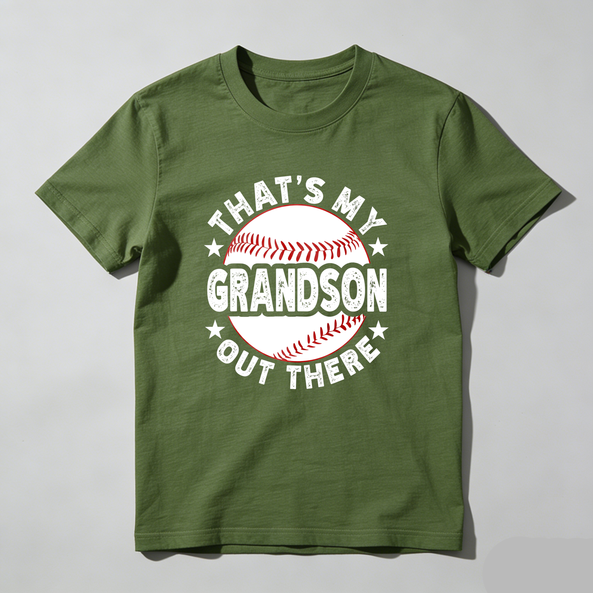 Dorawear™ That's My Grandson Out There Baseball Design  T Shirt-Dorawear