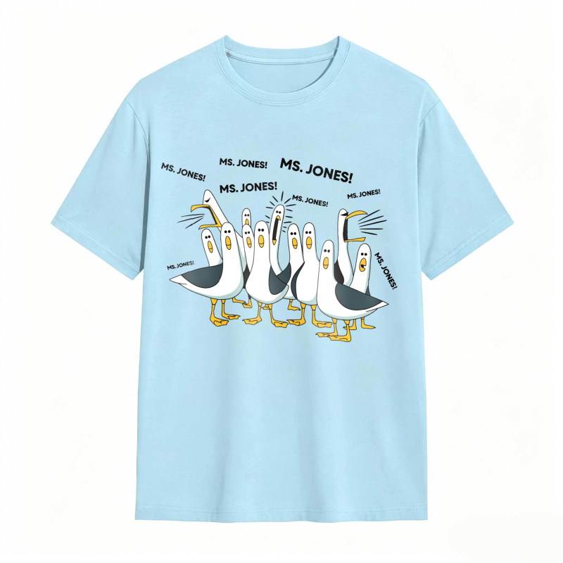 Dorawear™ Ducks Chasing Ms Jones tshirt 100% cotton