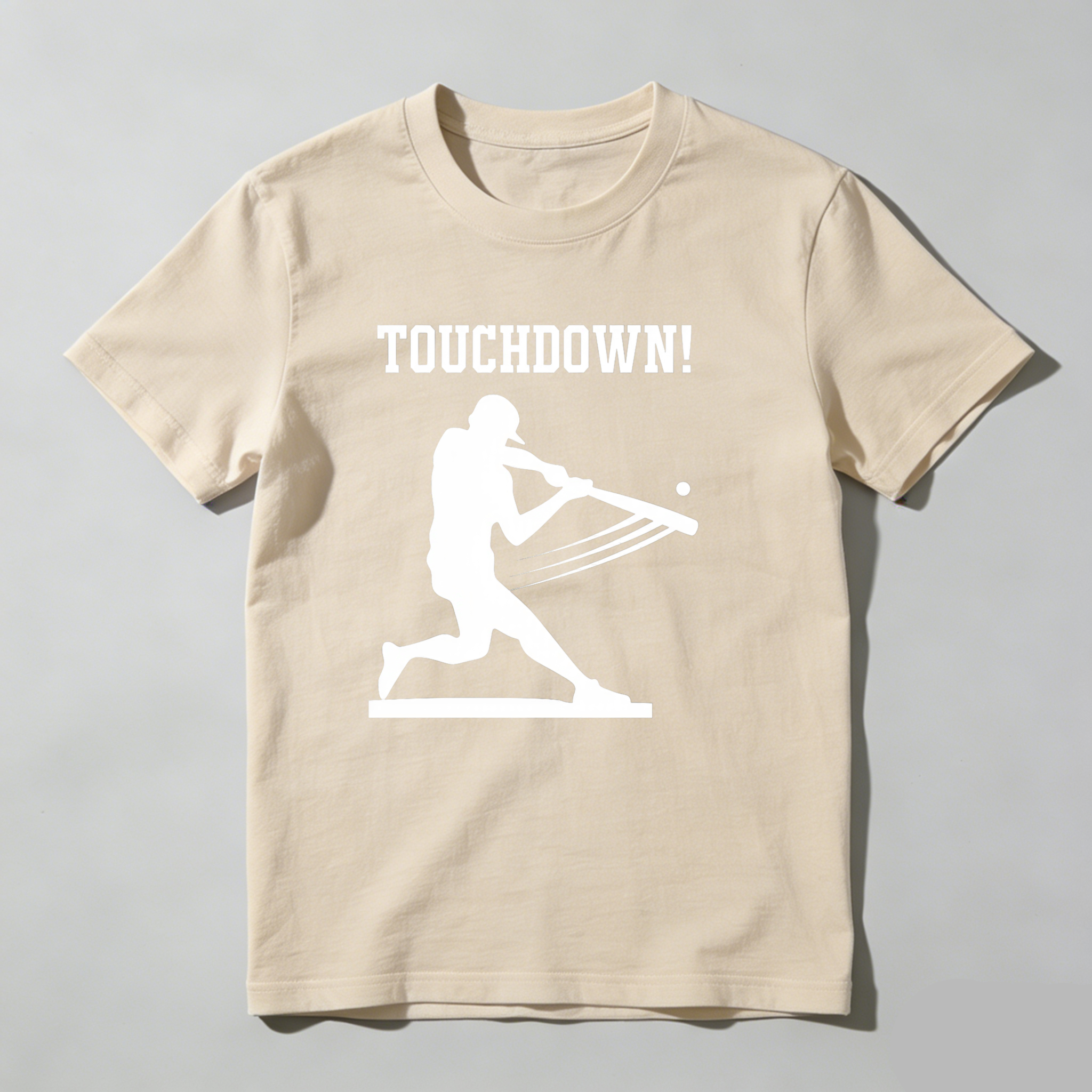 Dorawear™ Touchdown Player Hitting Ball Silhouette  T Shirt