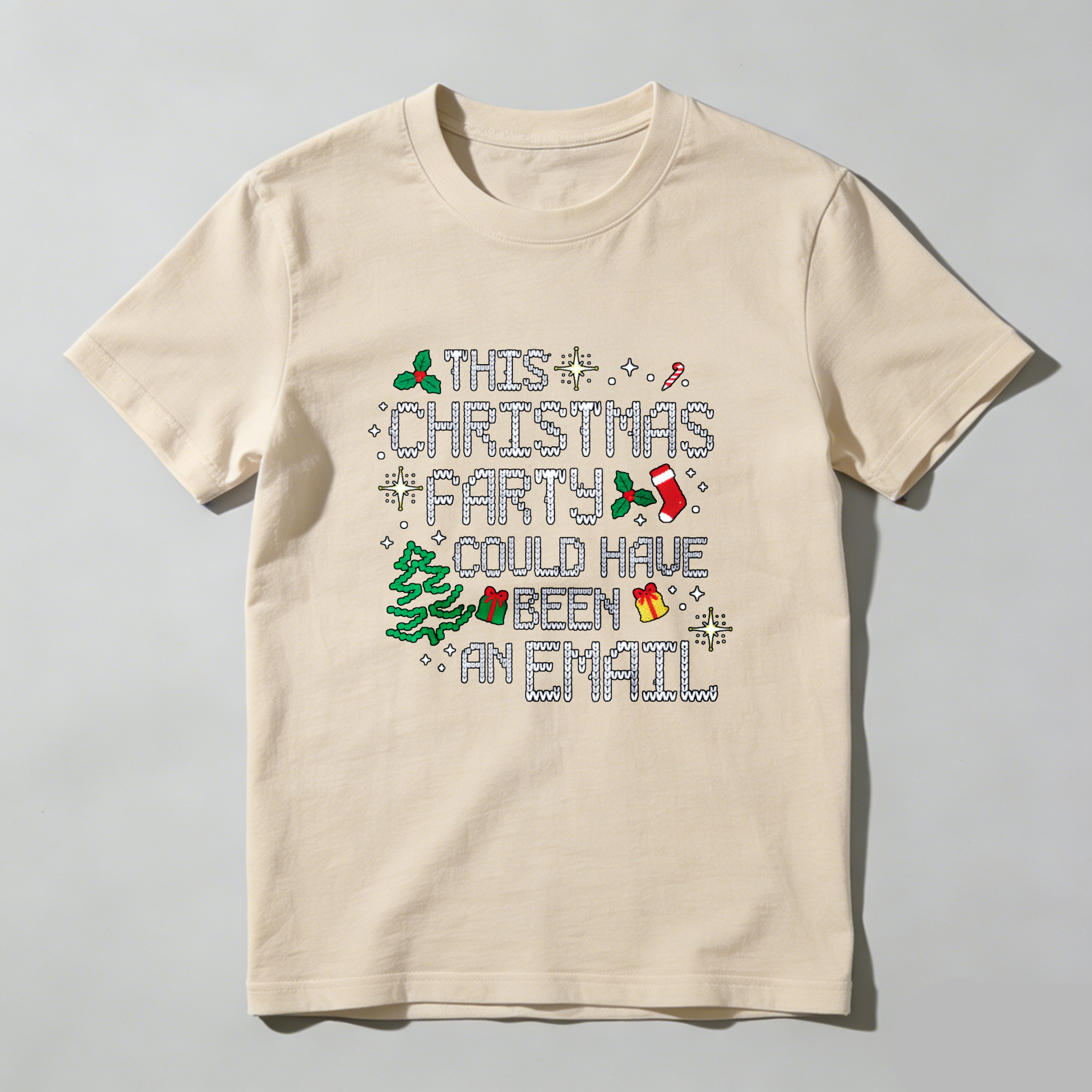 Dorawear™ This Christmas Party Could Have Been An Email Pure Cotton Short Sleeve T-Shirt-Dorawear
