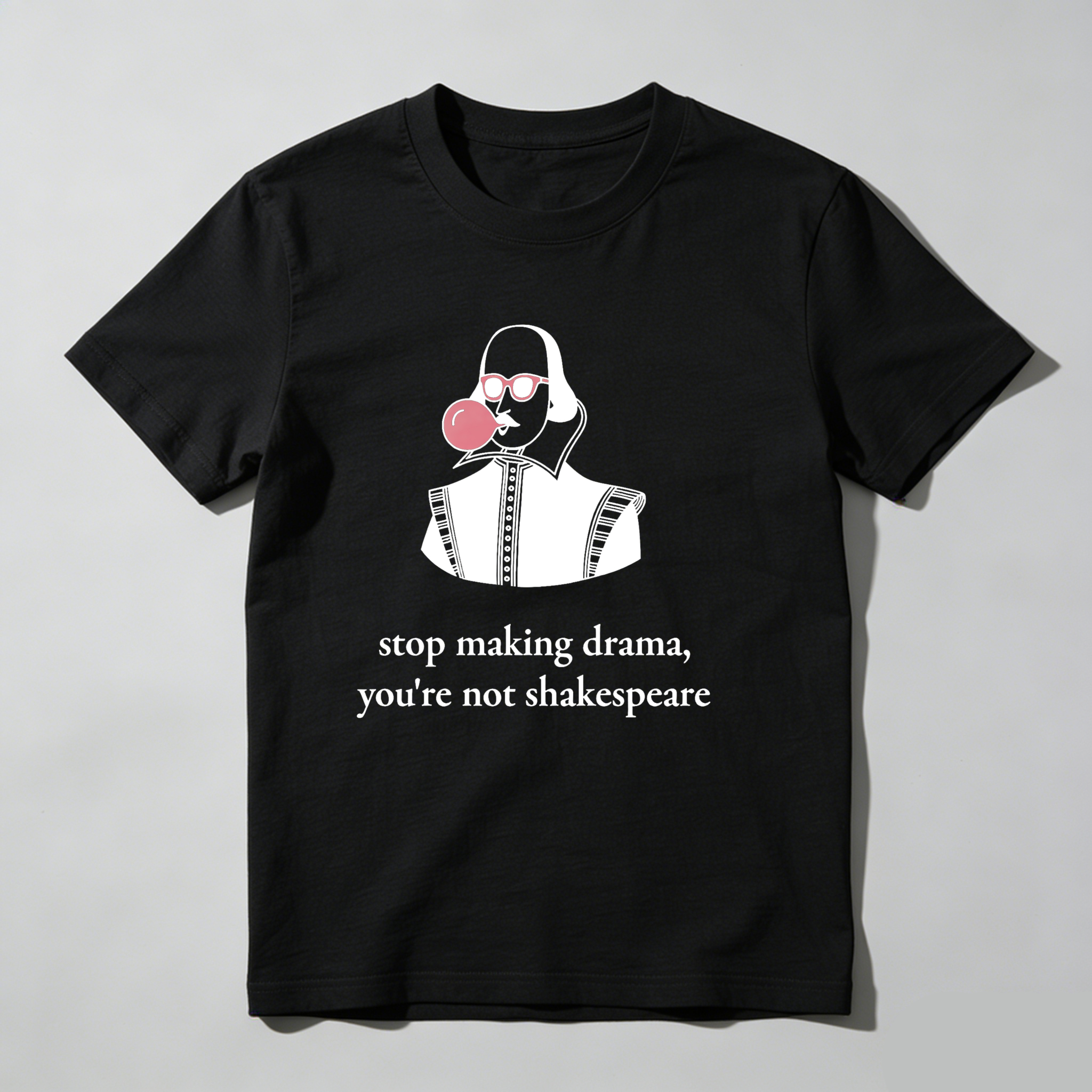 Dorawear™ Shakespeare Blowing Bubblegum With Sunglasses T Shirt