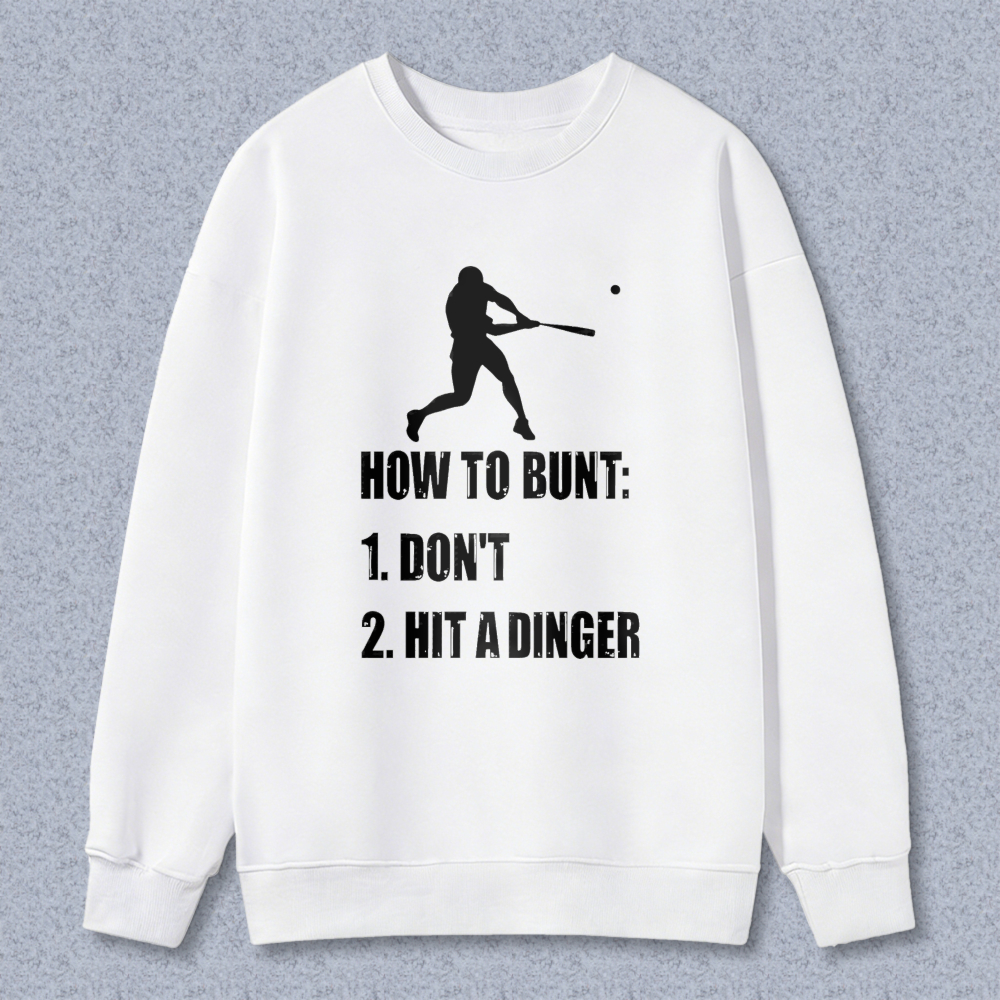 Dorawear™ Baseball Bunt Humor Graphic Unisex Classic Sweatshirt(1)
