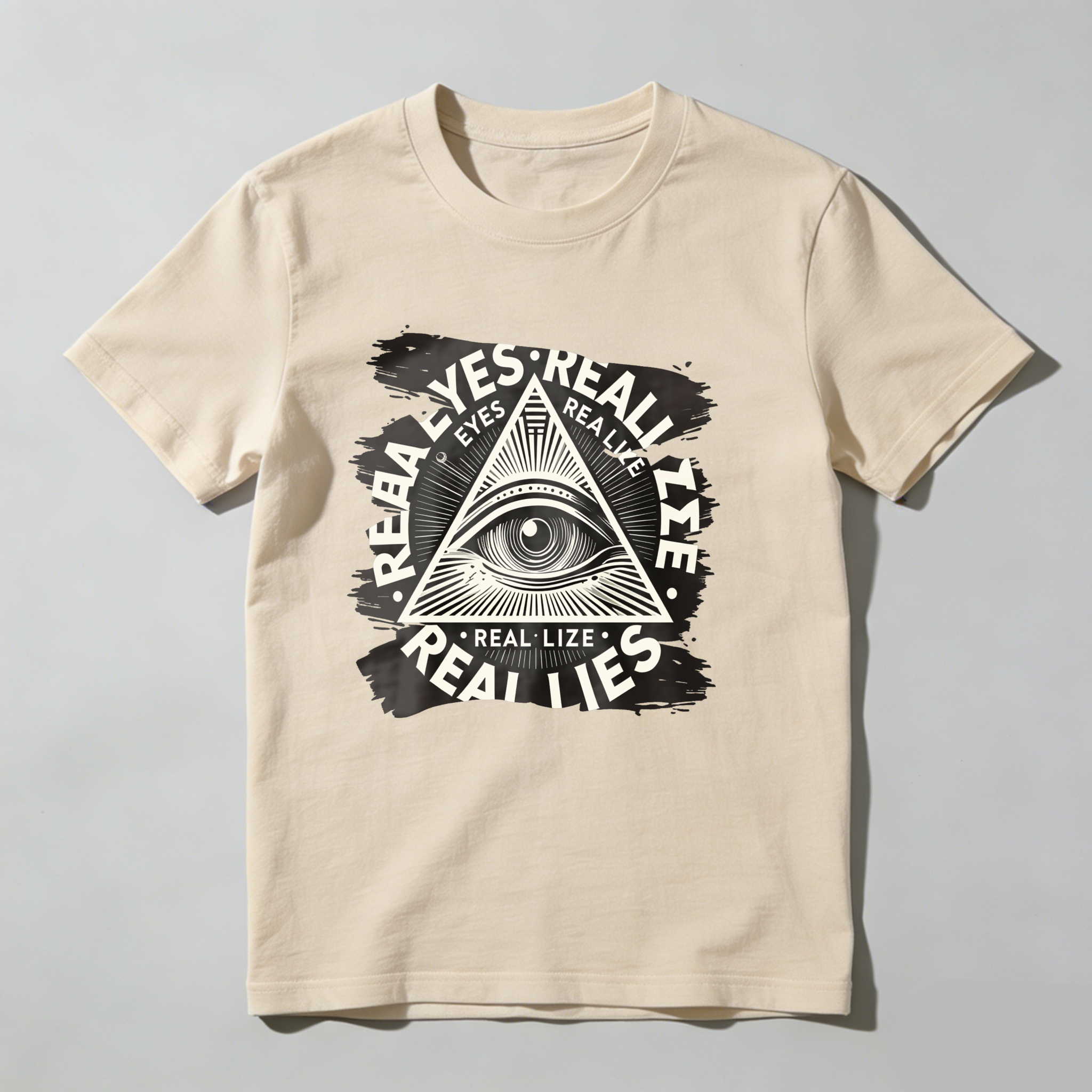 Dorawear™All Seeing Eye Symbol With Text Design  T Shirt