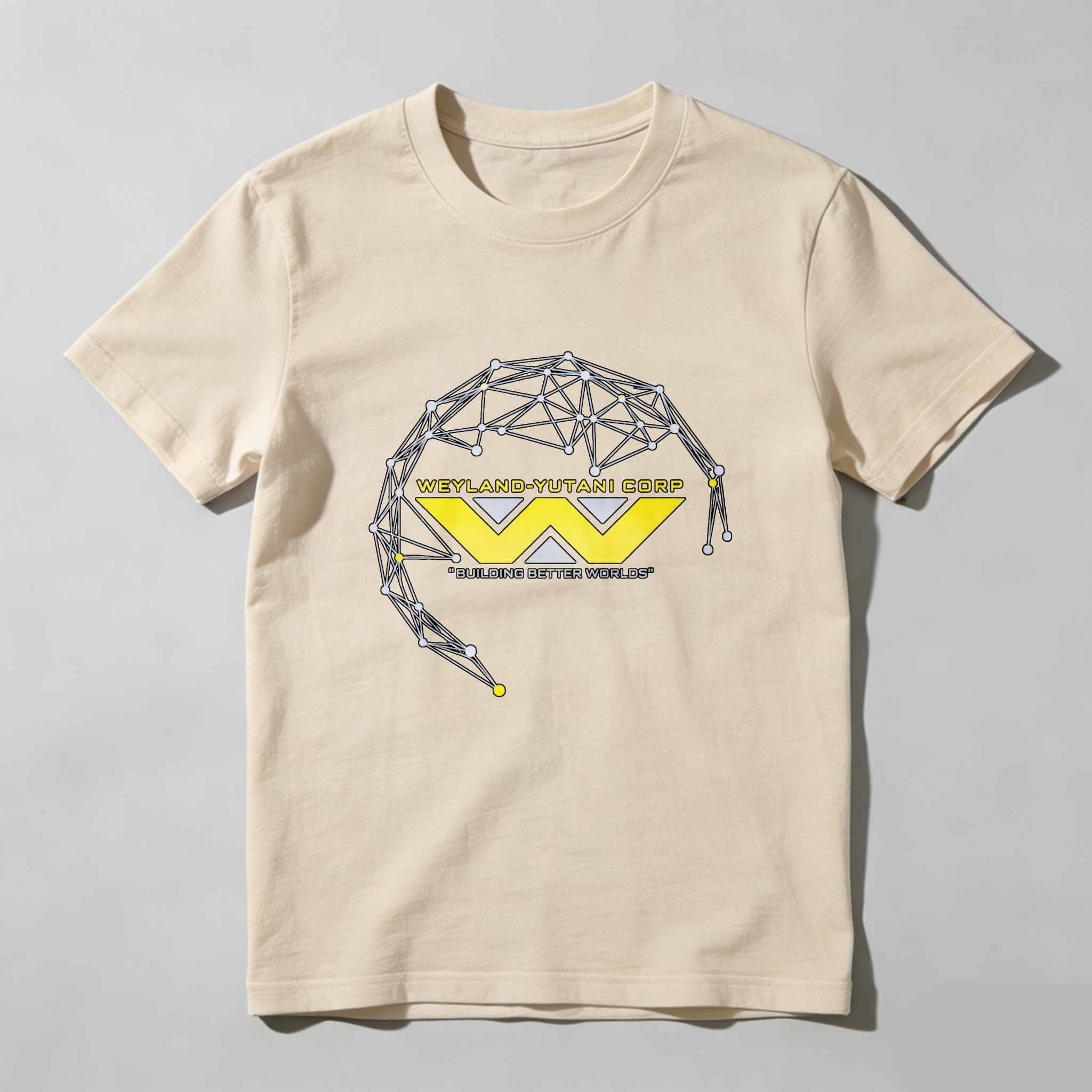 Dorawear™ Weyland Yutani Corp Logo Design Pure Cotton Short Sleeve T-Shirt-Dorawear