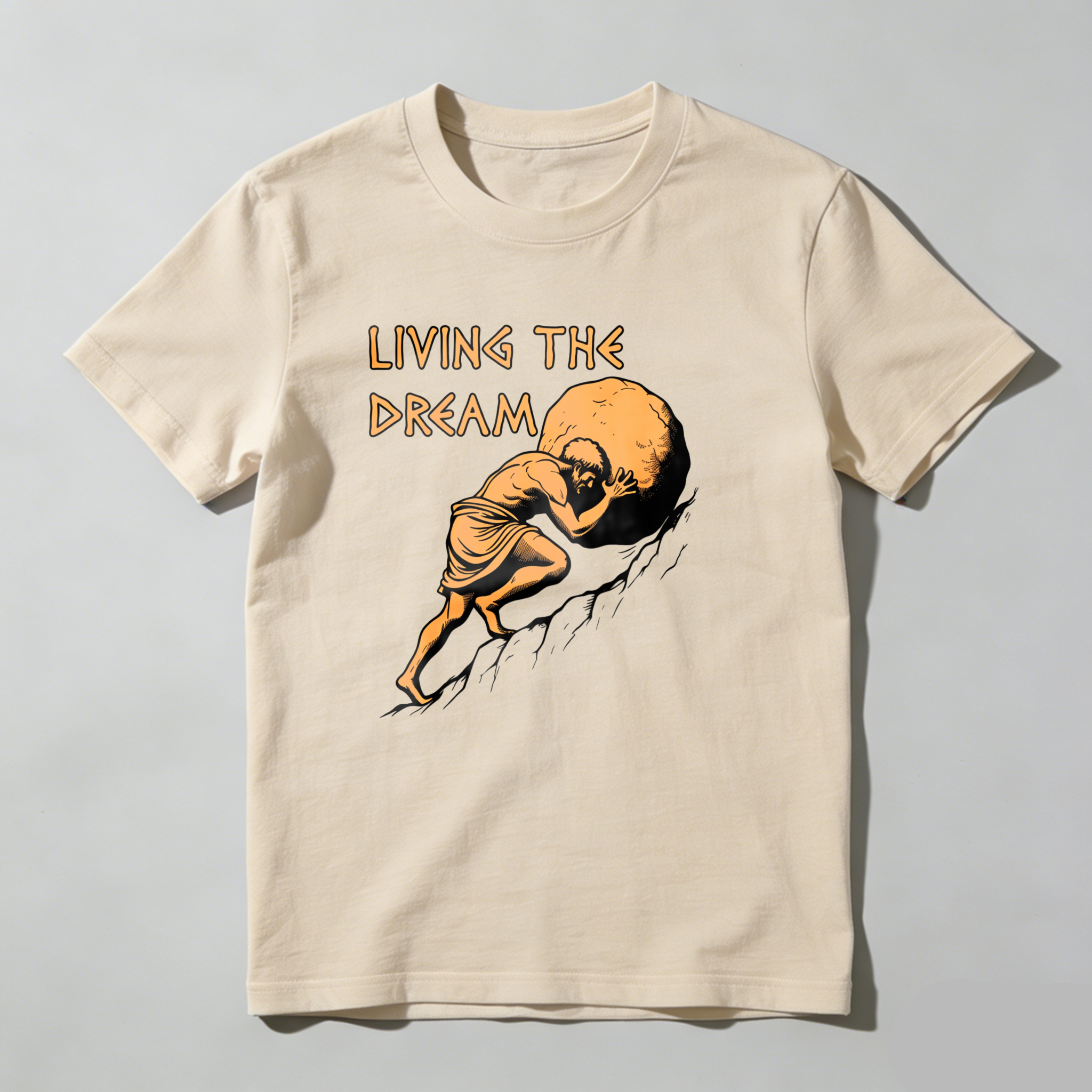 Dorawear™ Living The Dream Man Carrying Rock T Shirt