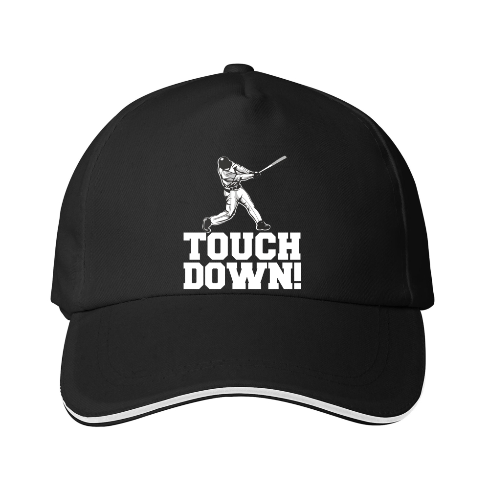 Dorawear™ Baseball Cap Touchdown Text And Player Graphic For Sports Fans
