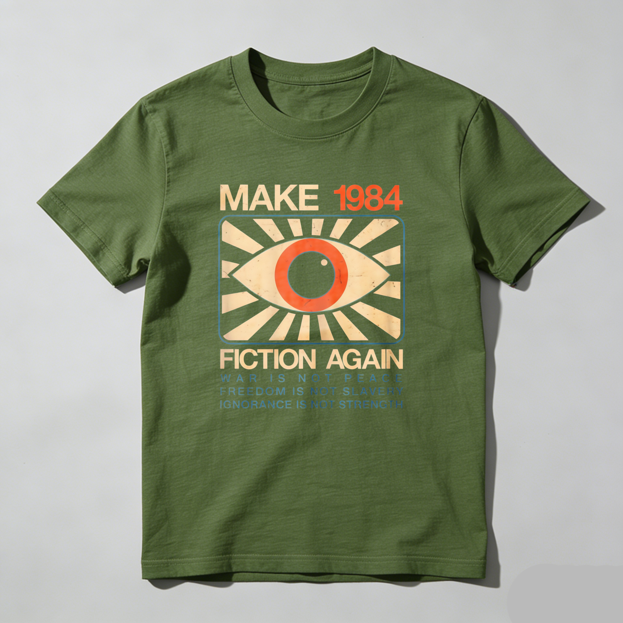 Dorawear™  Make 1984 Fiction Again Eye Symbol T Shirt